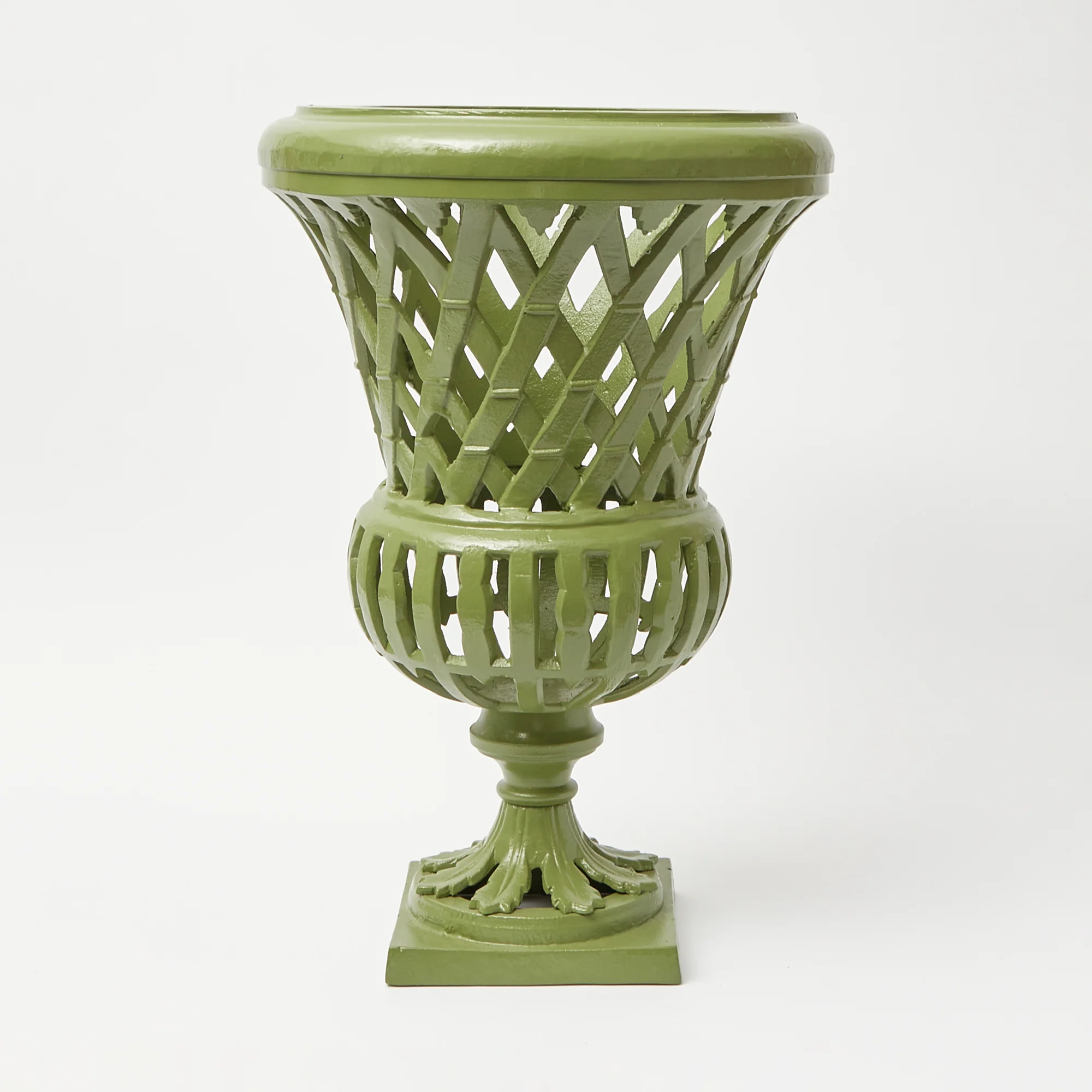 Adelaide Green Lattice Urn - Image 4