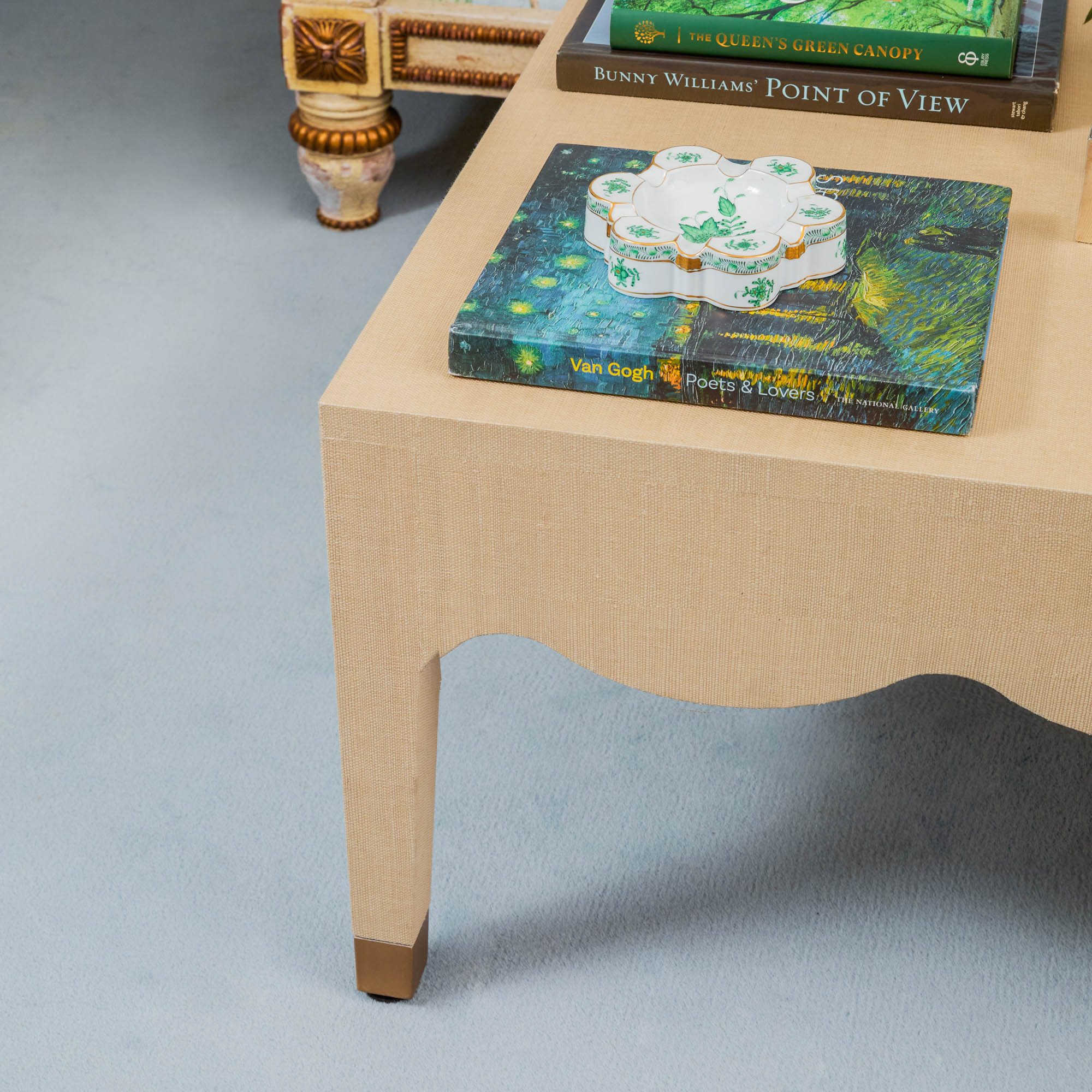 Grasscloth Coffee Table - Image 4