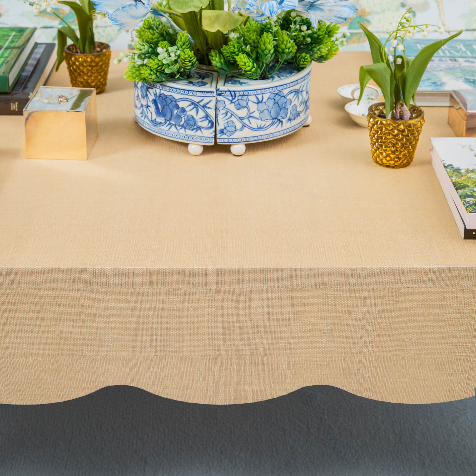 Grasscloth Coffee Table - Image 7