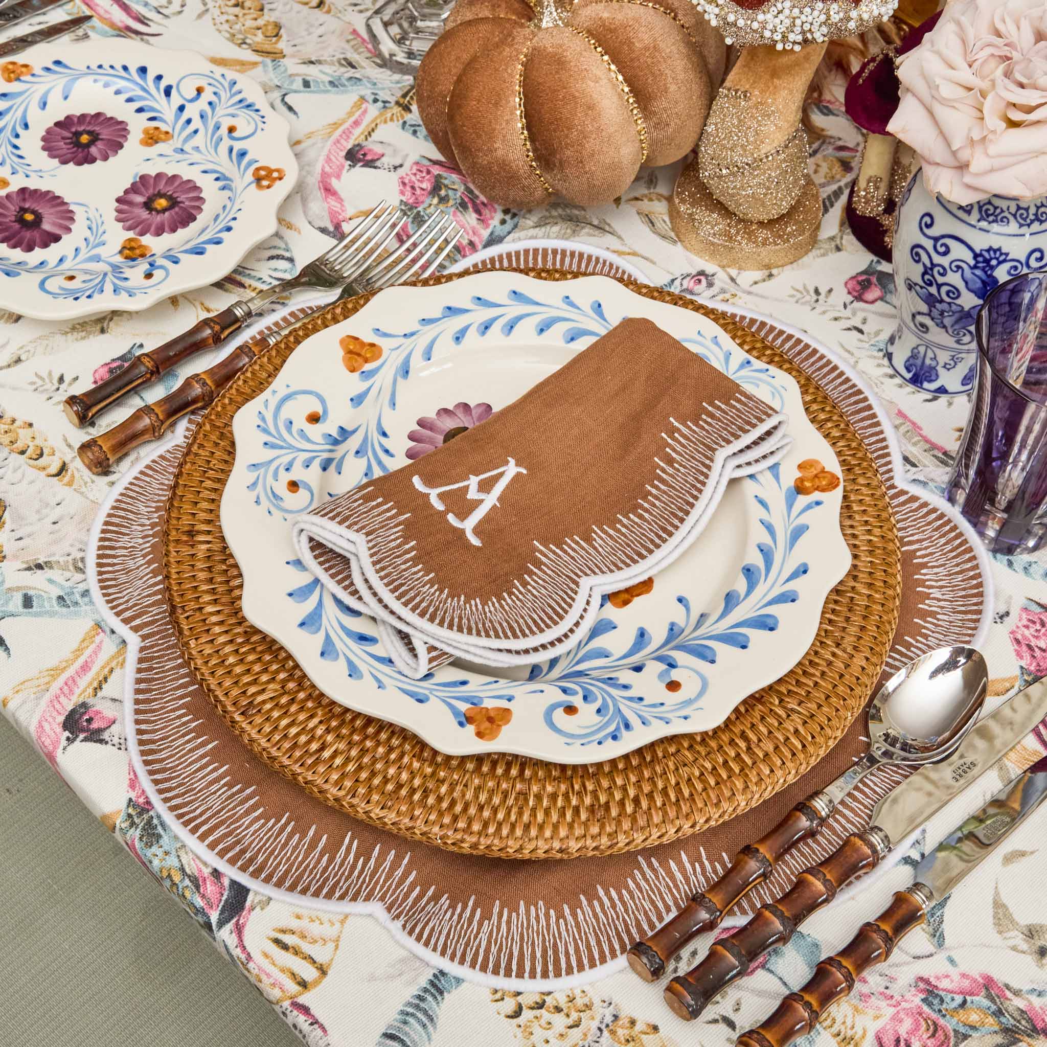 Alathea Caramel Linen Napkins (Set of 4) - Image 13