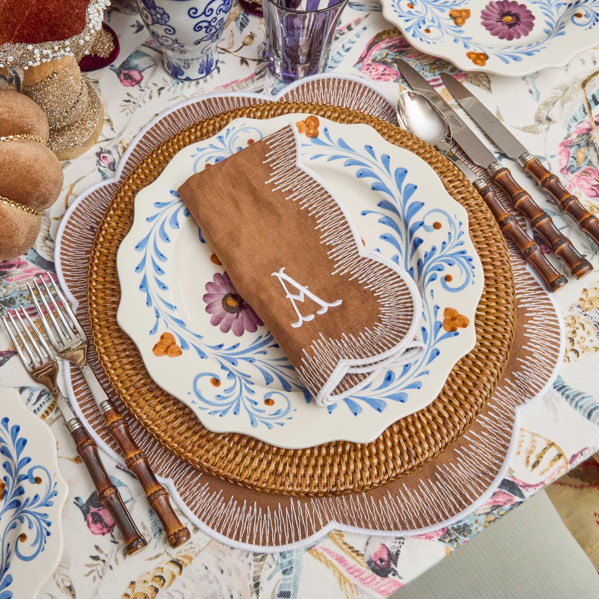 Alathea Caramel Linen Placemats (Set of 4) - Image 13