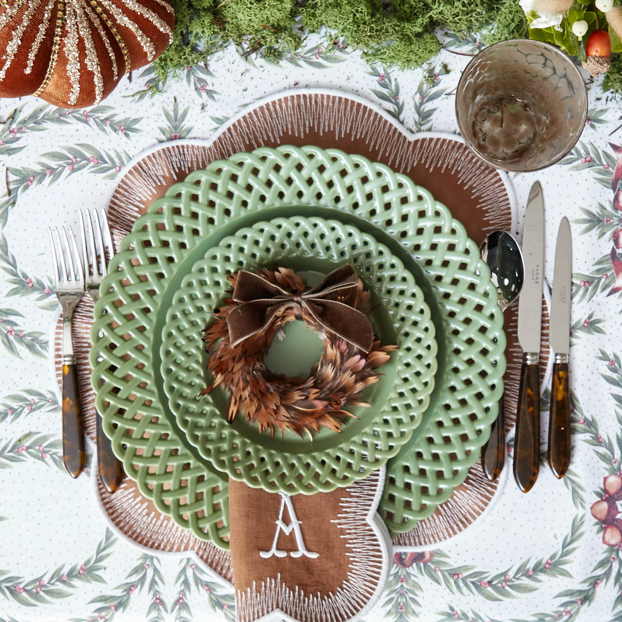 Alathea Caramel Linen Placemats (Set of 4) - Image 16