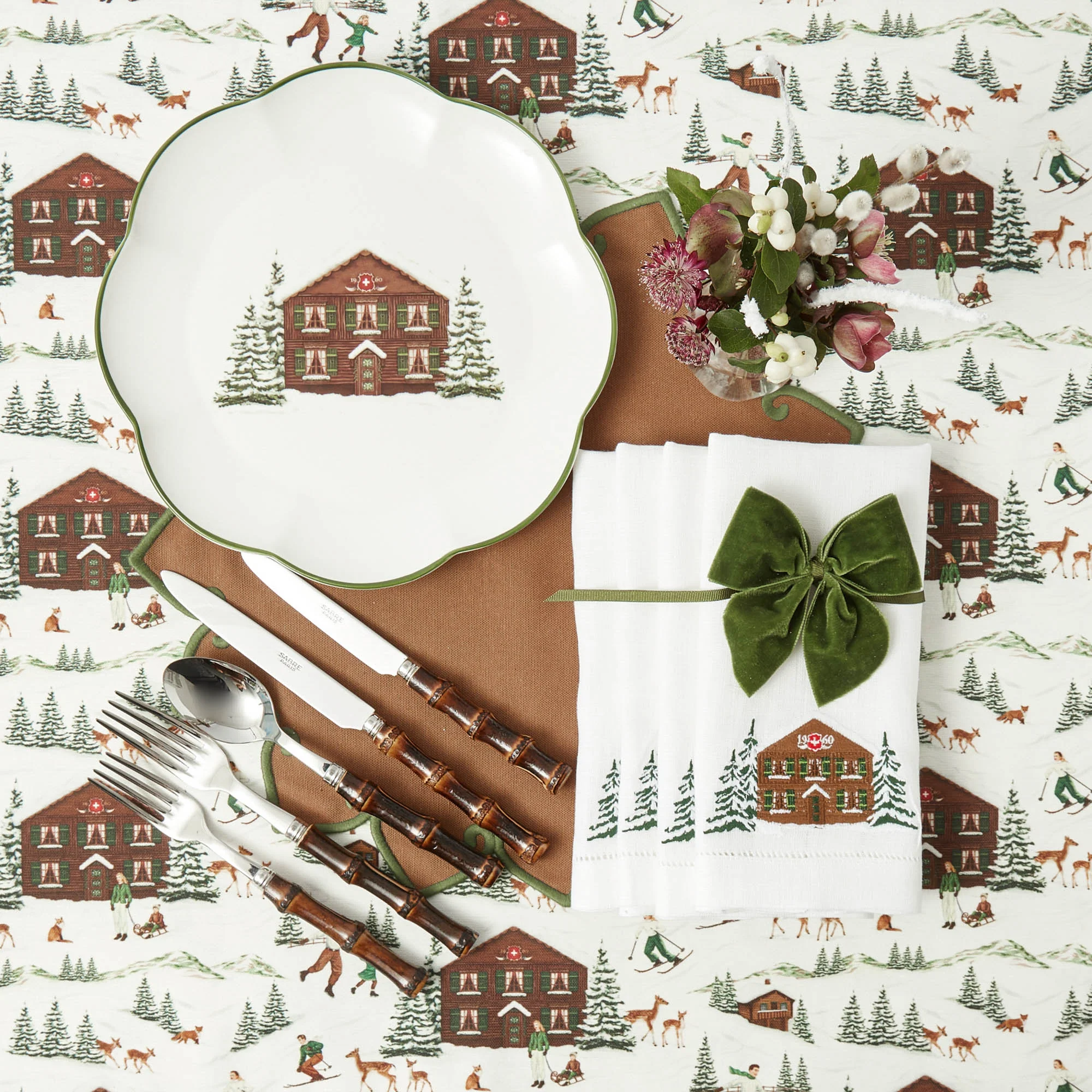 Alpine Chalet Dinner Plate - Image 11
