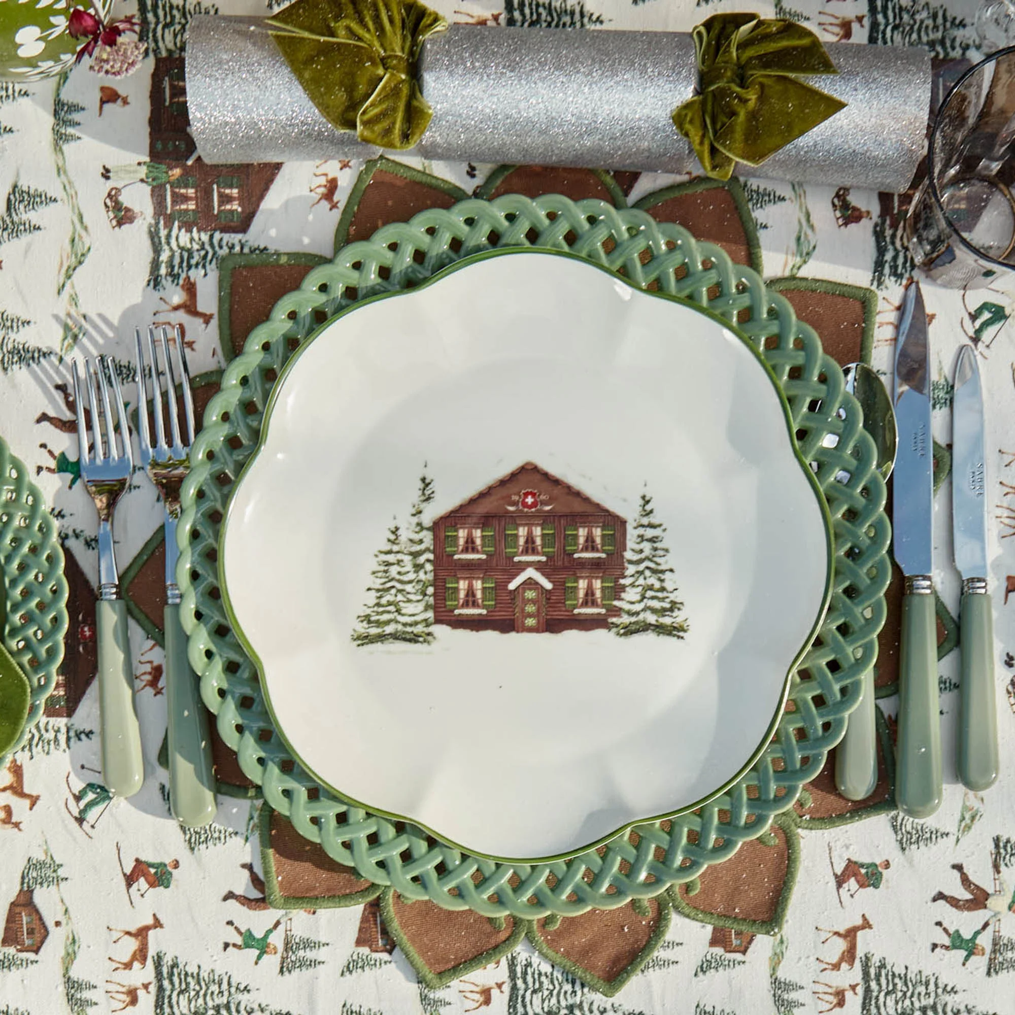 Alpine Chalet Dinner Plate - Image 7