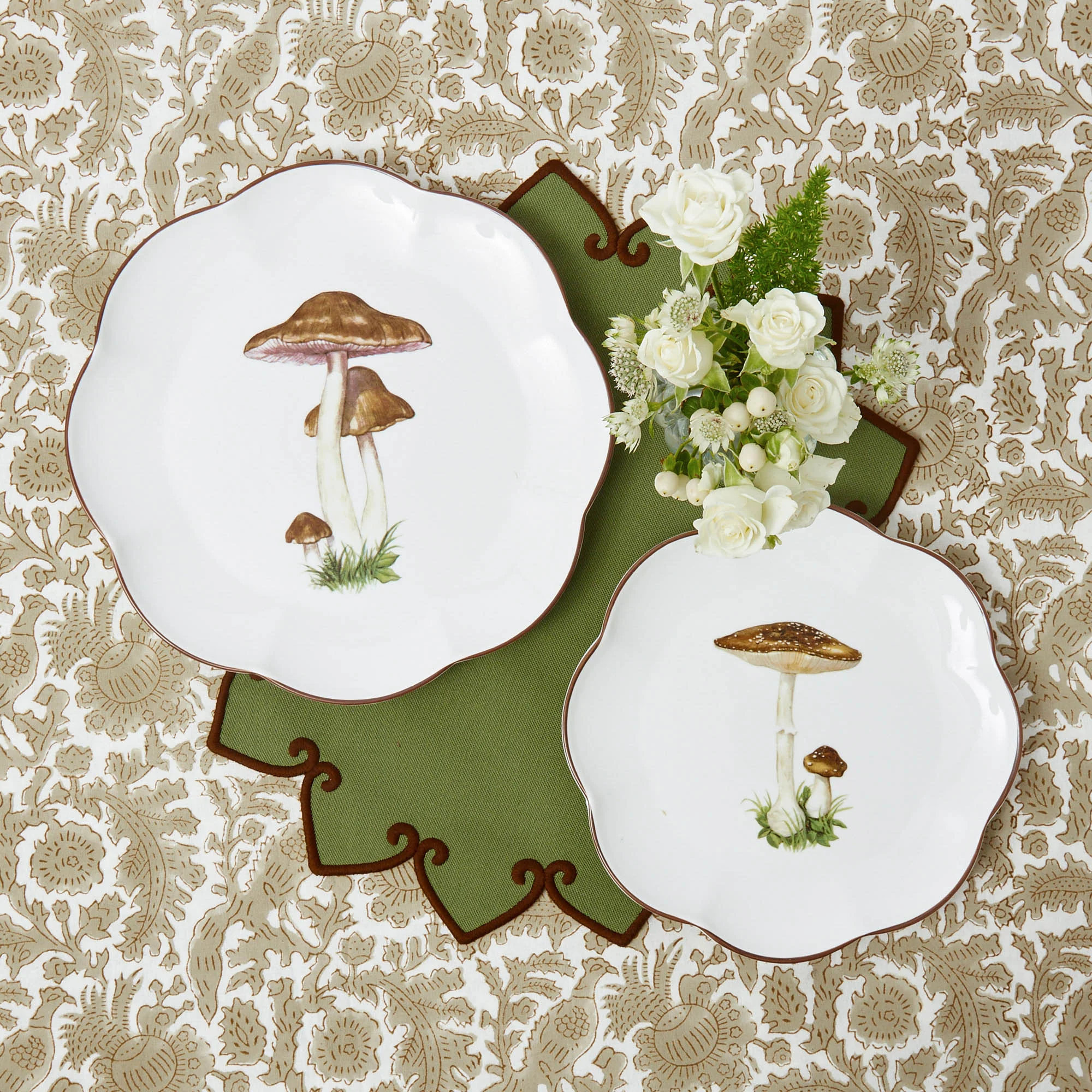 Forest Green & Brown Angelina Placemats (Set of 4) - Image 10