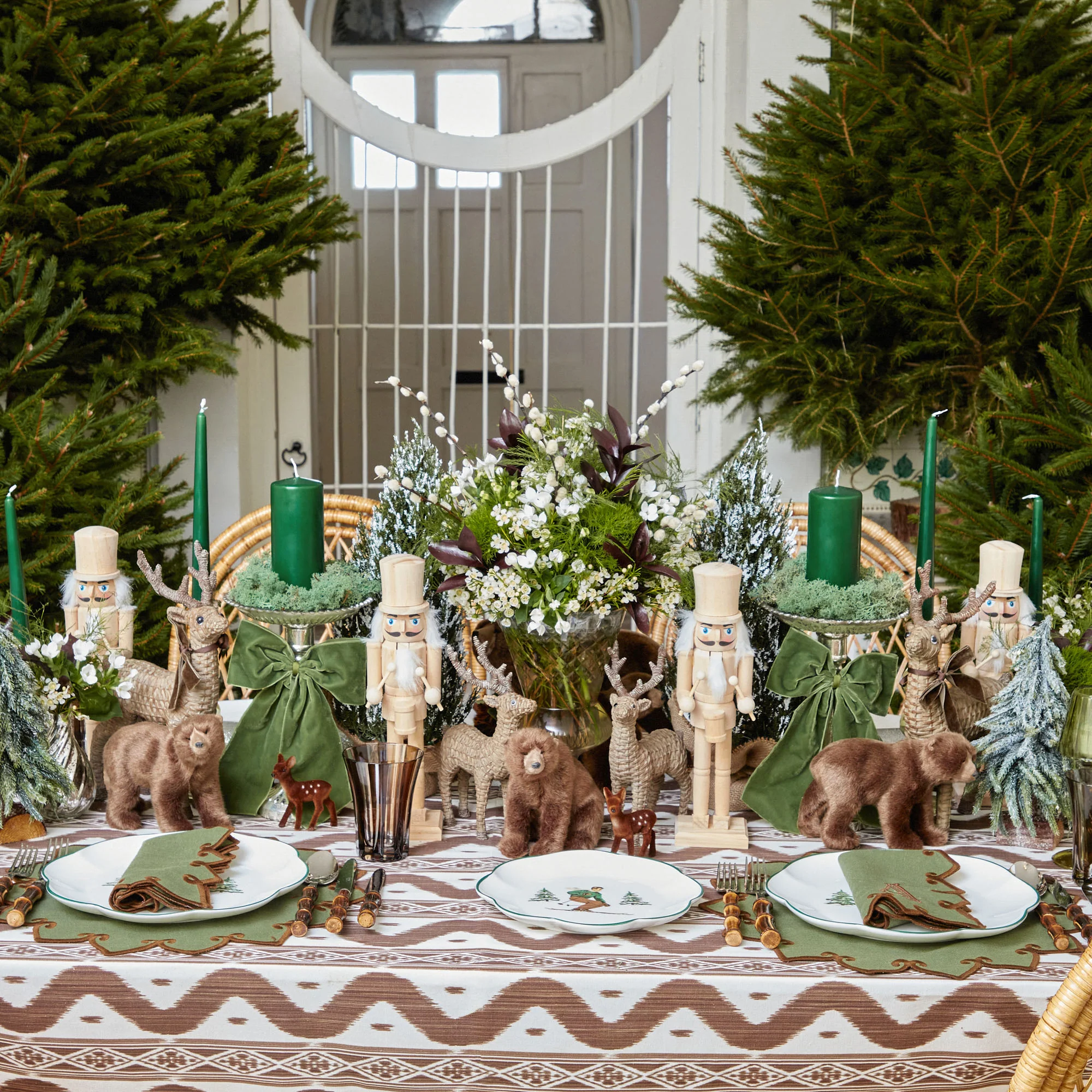 Forest Green & Brown Angelina Placemats (Set of 4) - Image 16