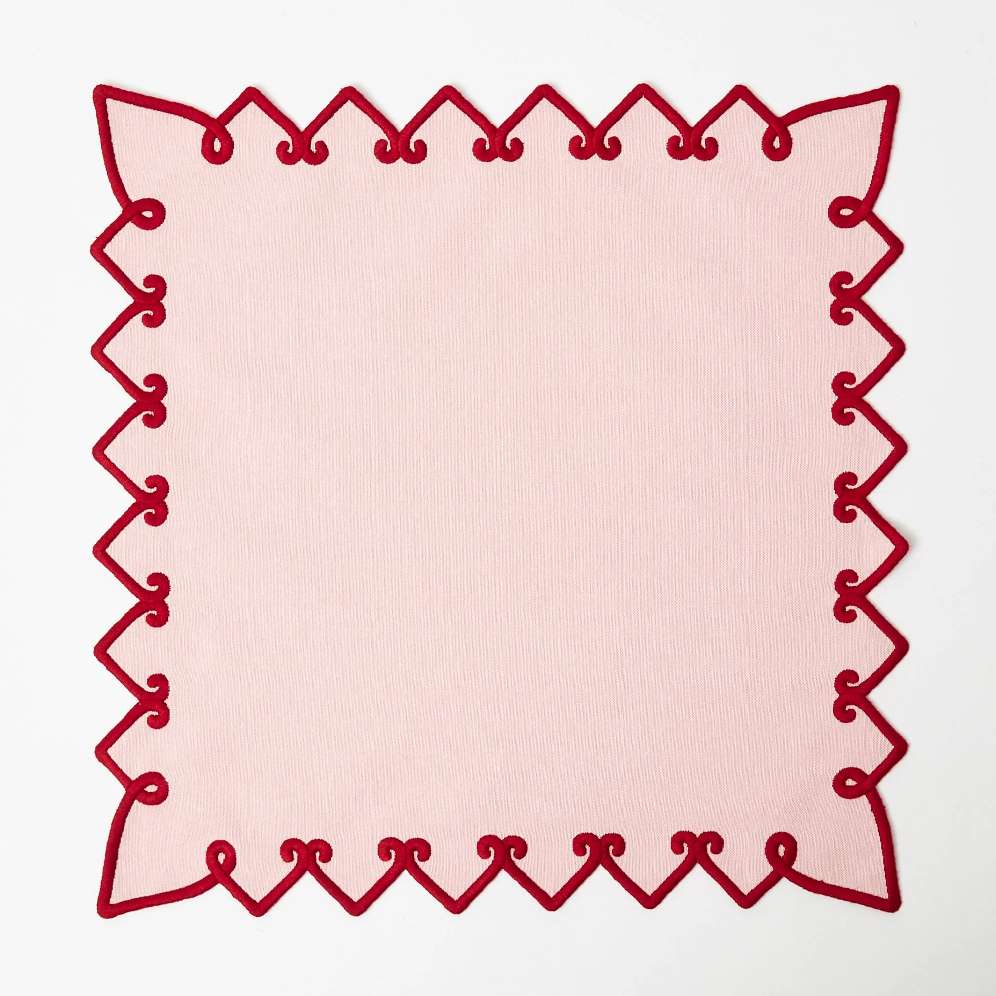 Angelina Pink & Red Napkins (Set of 4) - Image 8