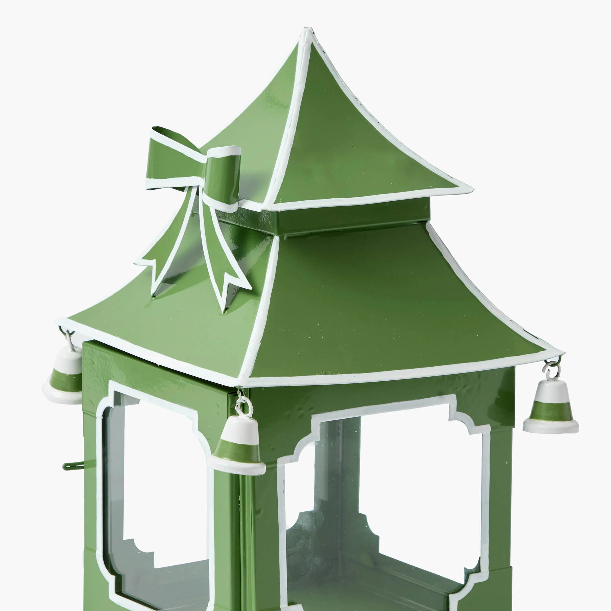 Apple Green Bow Pagoda Lantern - Image 3