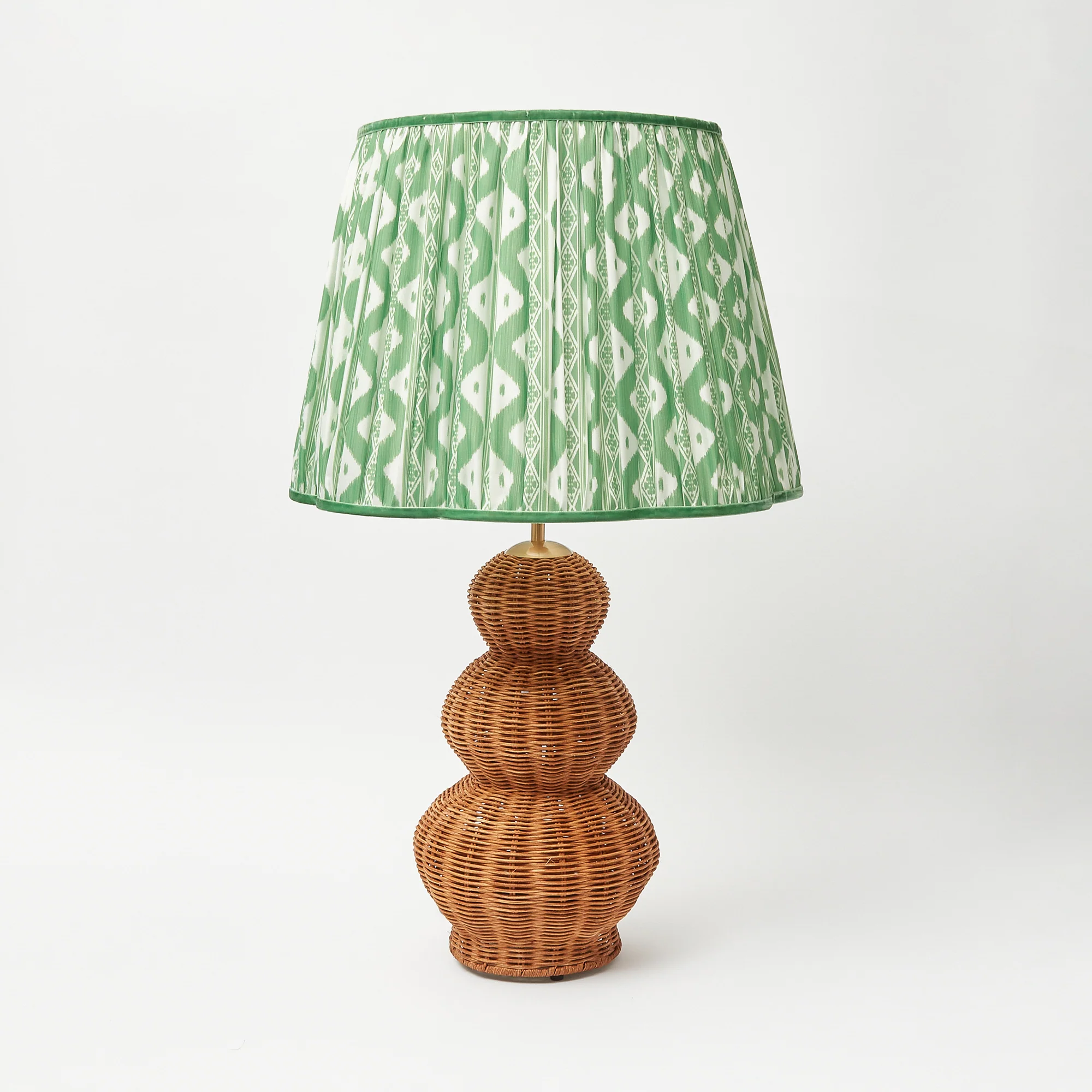 Green Ikat Lampshade (40cm) - Image 3