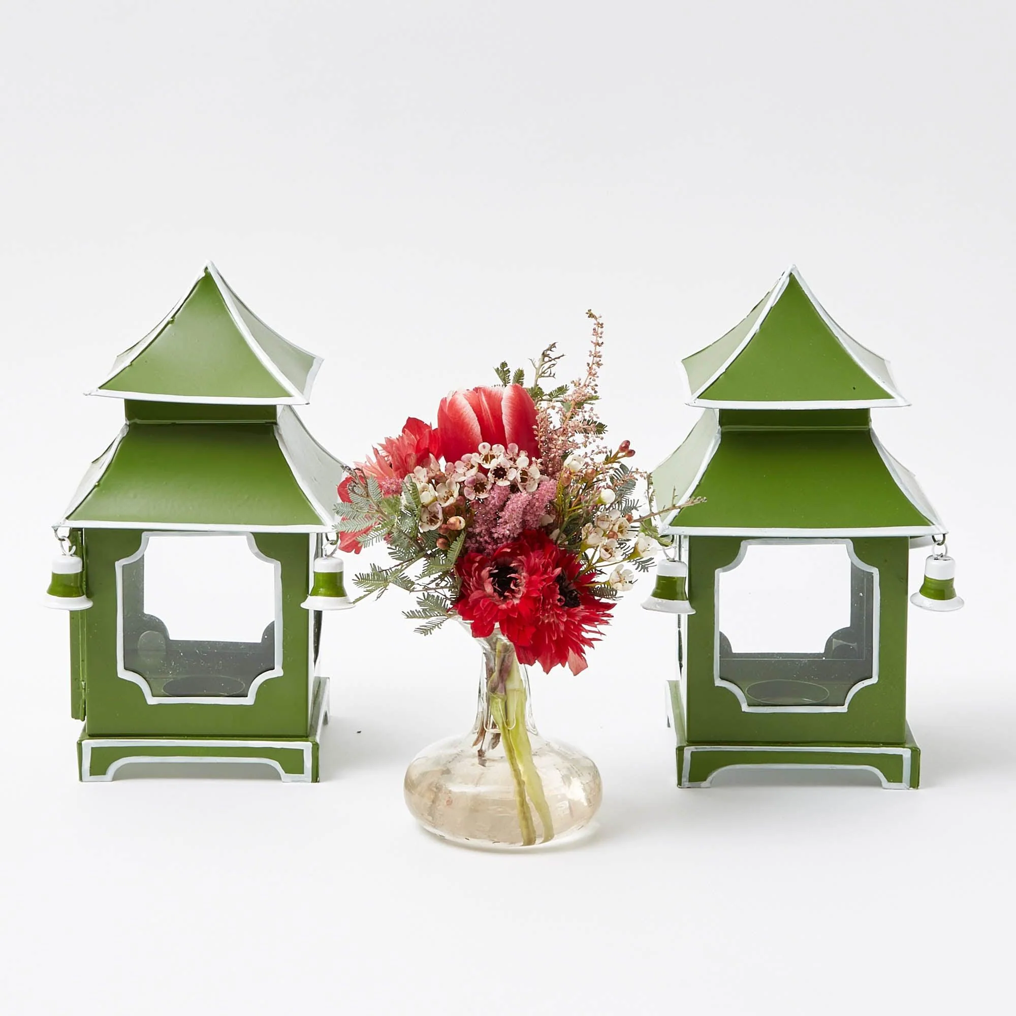 Apple Green Mini Pagoda Lantern (Pair) - Image 12