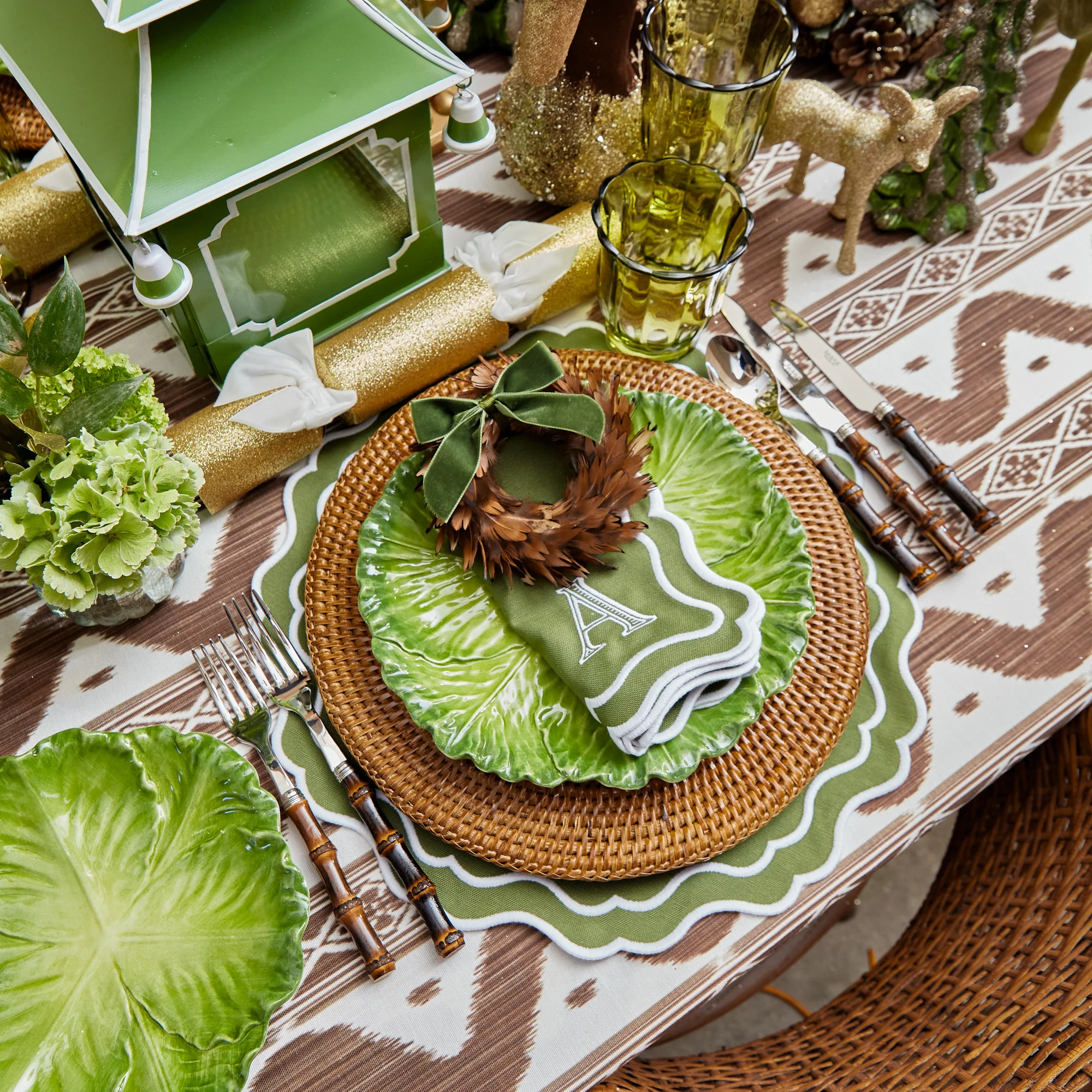 Apple Green Pagoda Lantern Set - Image 8