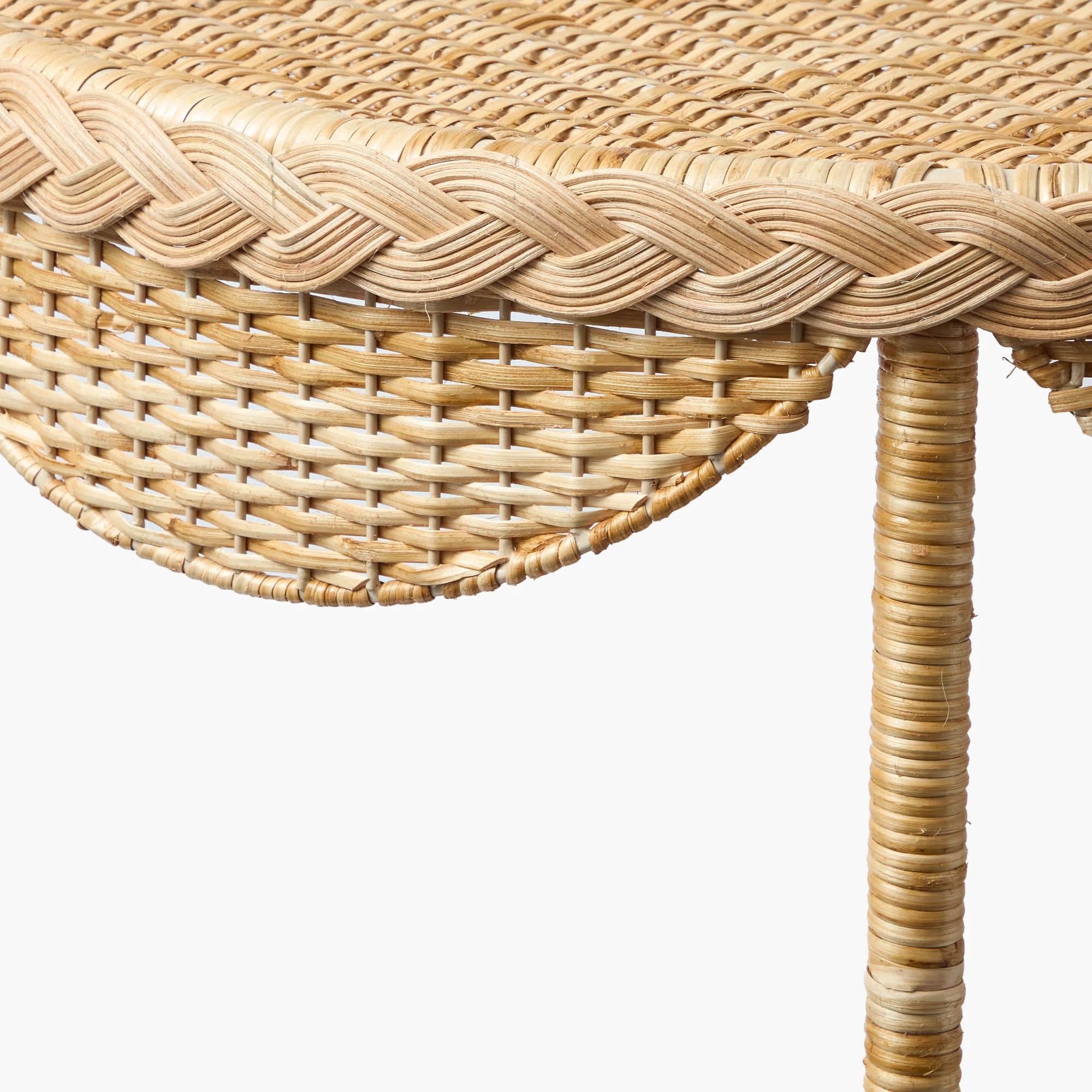 Aria Rattan Braided Side Table - Image 4