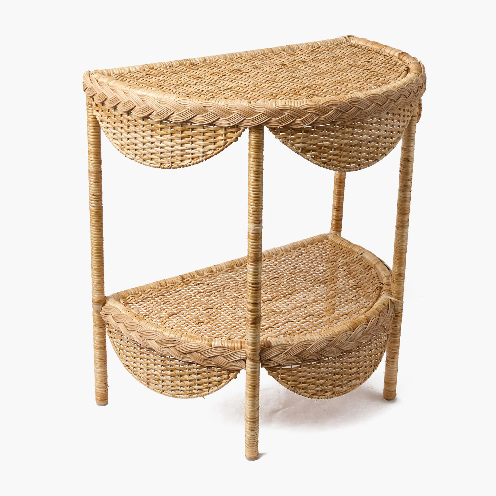 Aria Rattan Braided Side Table - Image 6