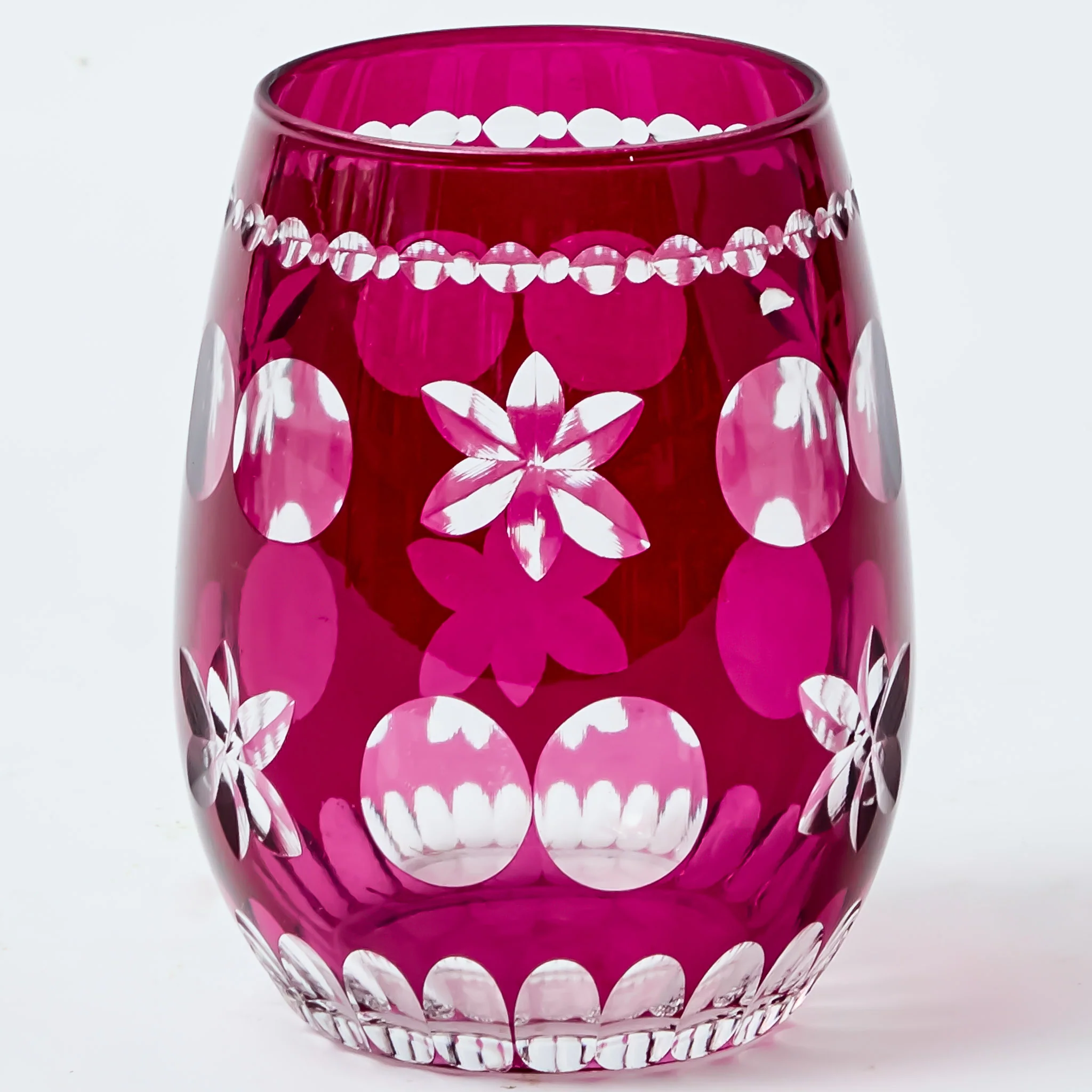 Aubergine Anita Engraved Water Glasses (Set of 4) - Image 4