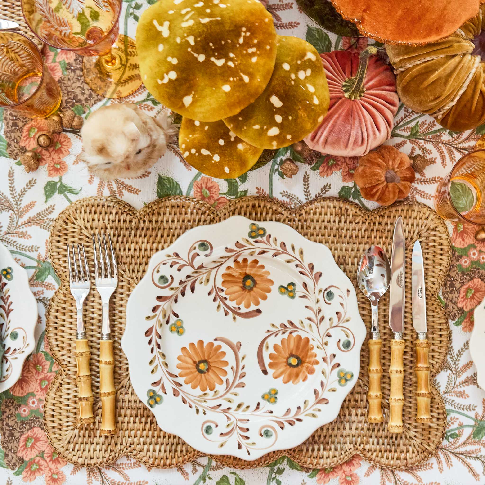 Autumn Flowers Dinner Plate - Image 7