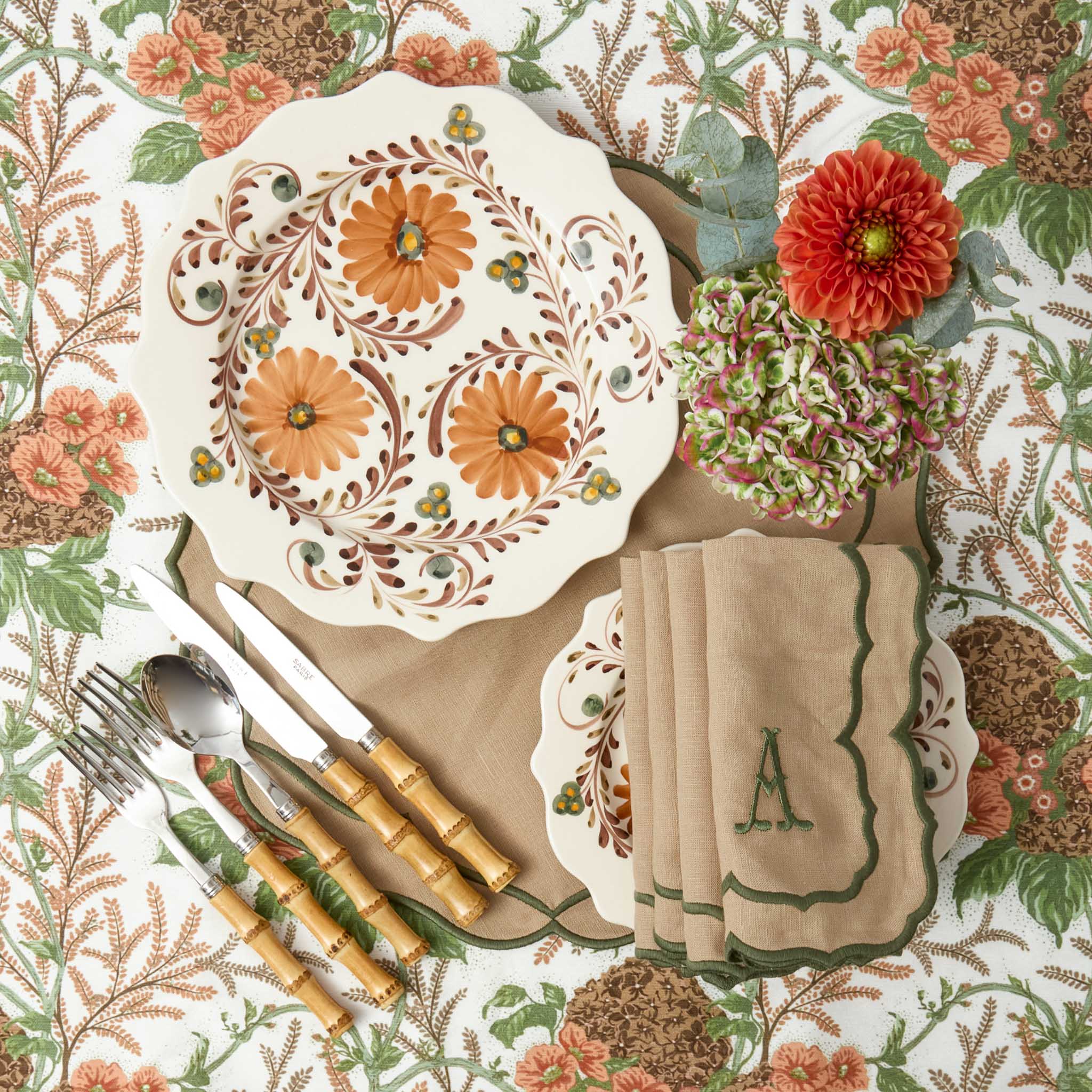 Autumn Flowers Dinner Plate - Image 5