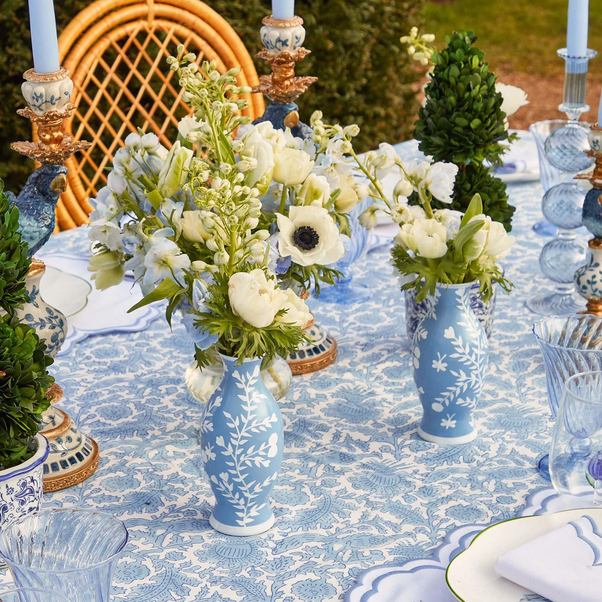 Azure Pheasant Tablecloth - Image 7