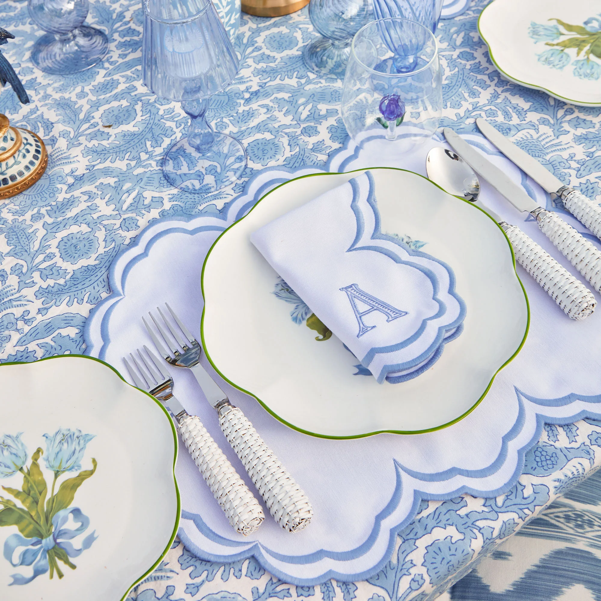 Azure Pheasant Tablecloth - Image 8