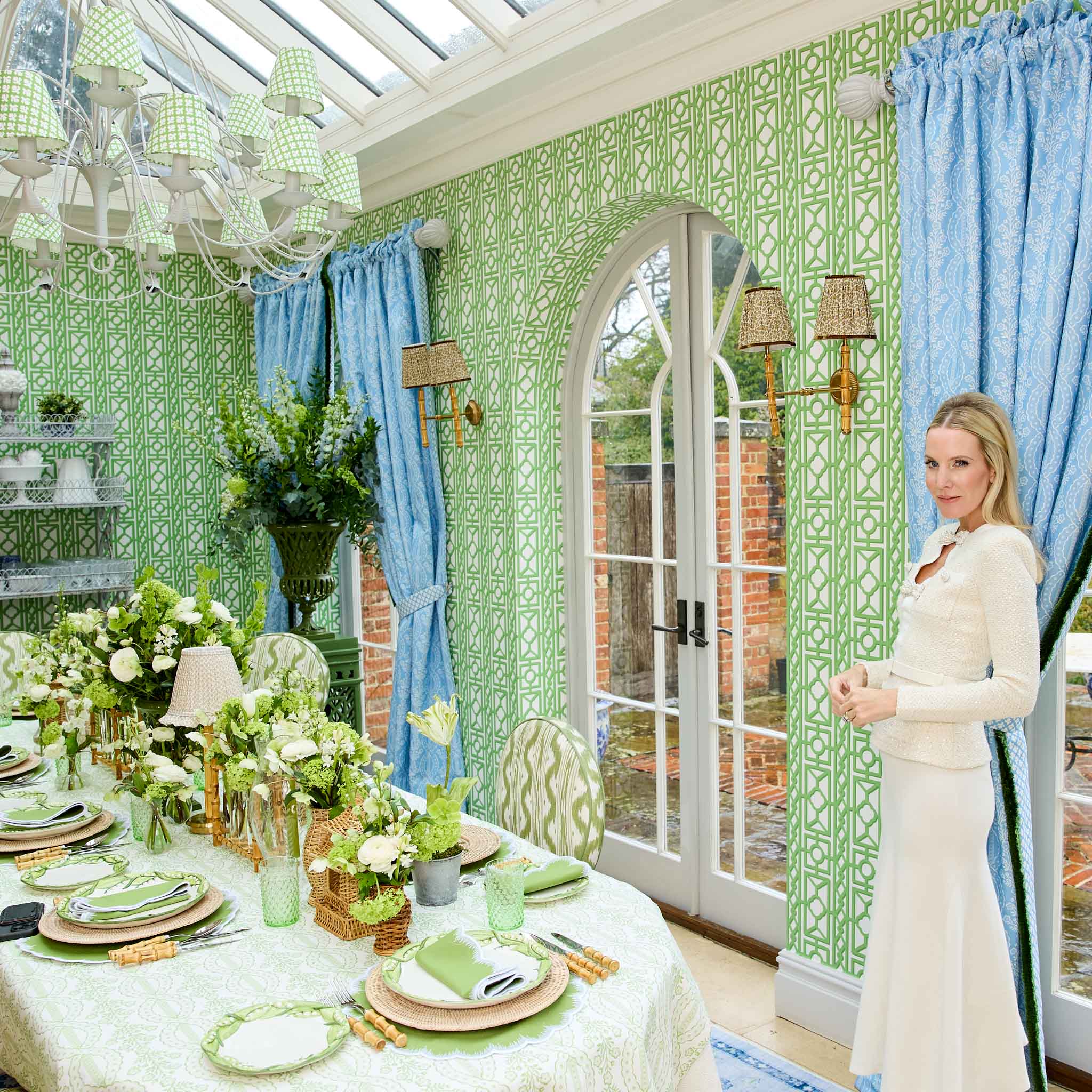 Green Sybil Fabric - Image 8