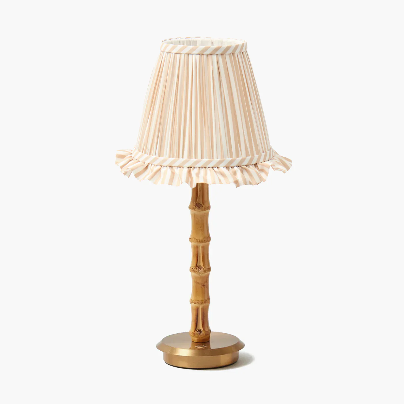 Putty Striped Ruffle Lampshade (18cm) - Image 11