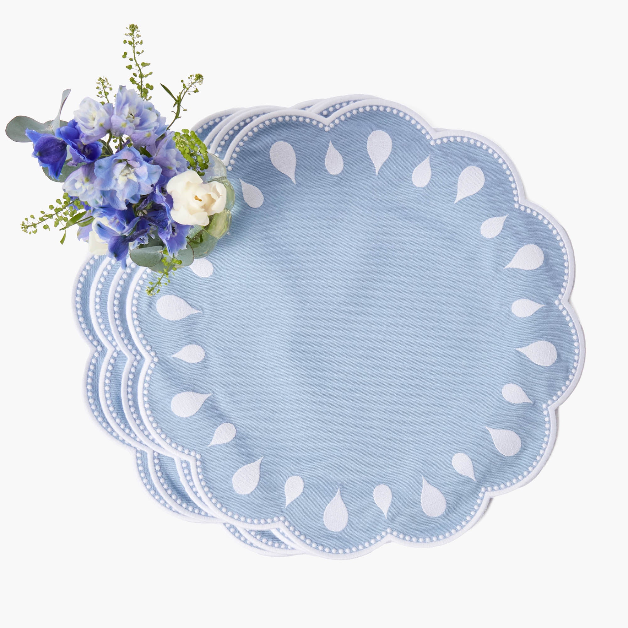 Bettina Blue & White Placemats (Set of 4) - Image 8