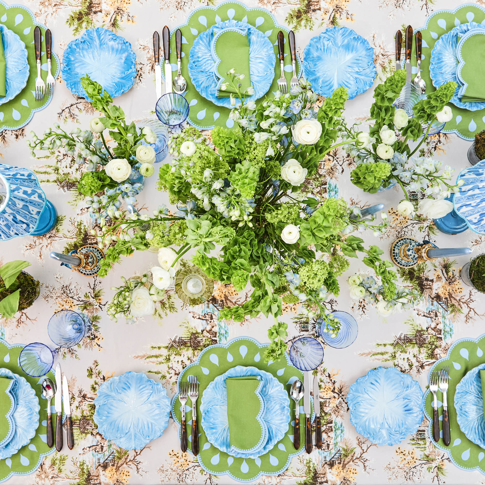 Blue Serena Cabbage Dinner Plate - Image 9