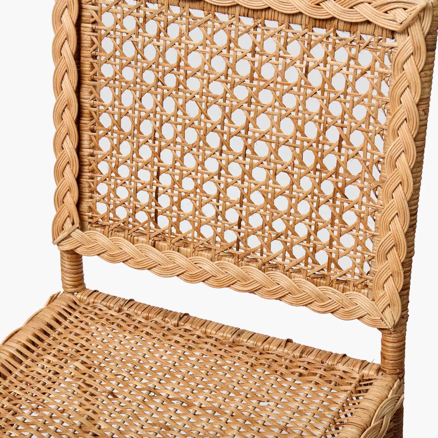 Bettina Scalloped Rattan Chair - Image 6