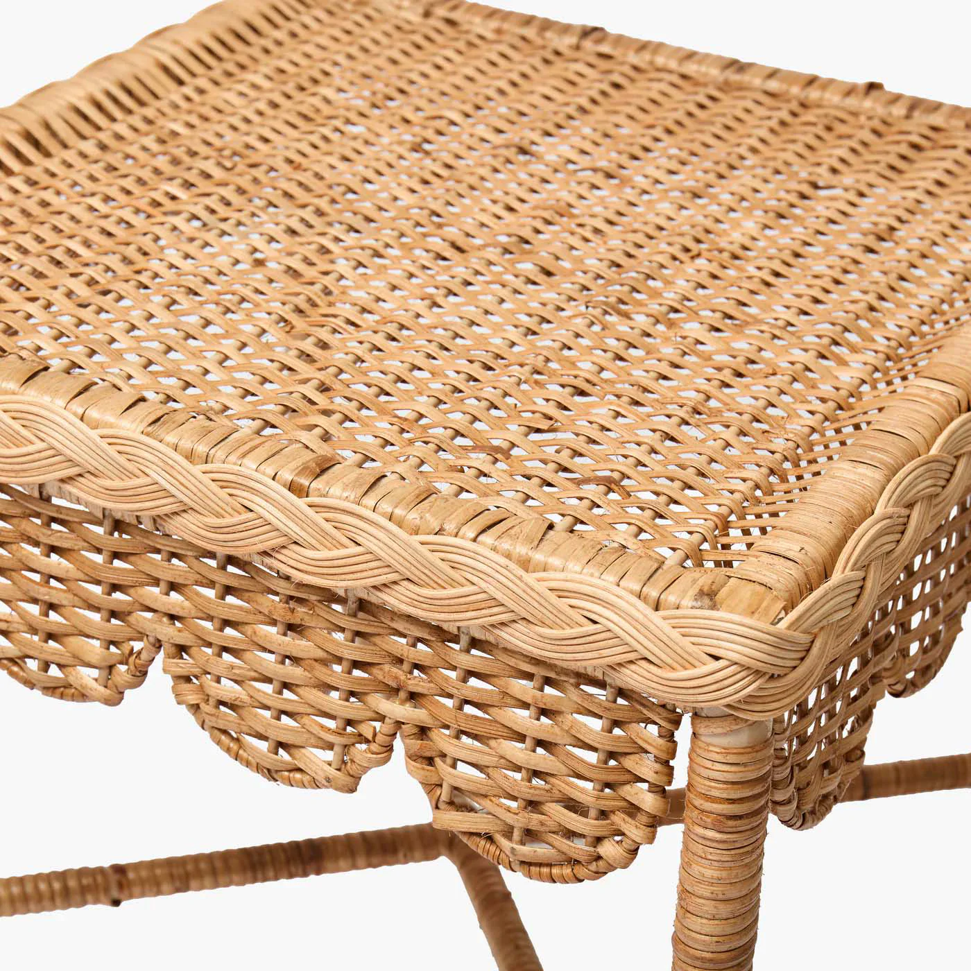 Bettina Scalloped Rattan Chair - Image 9