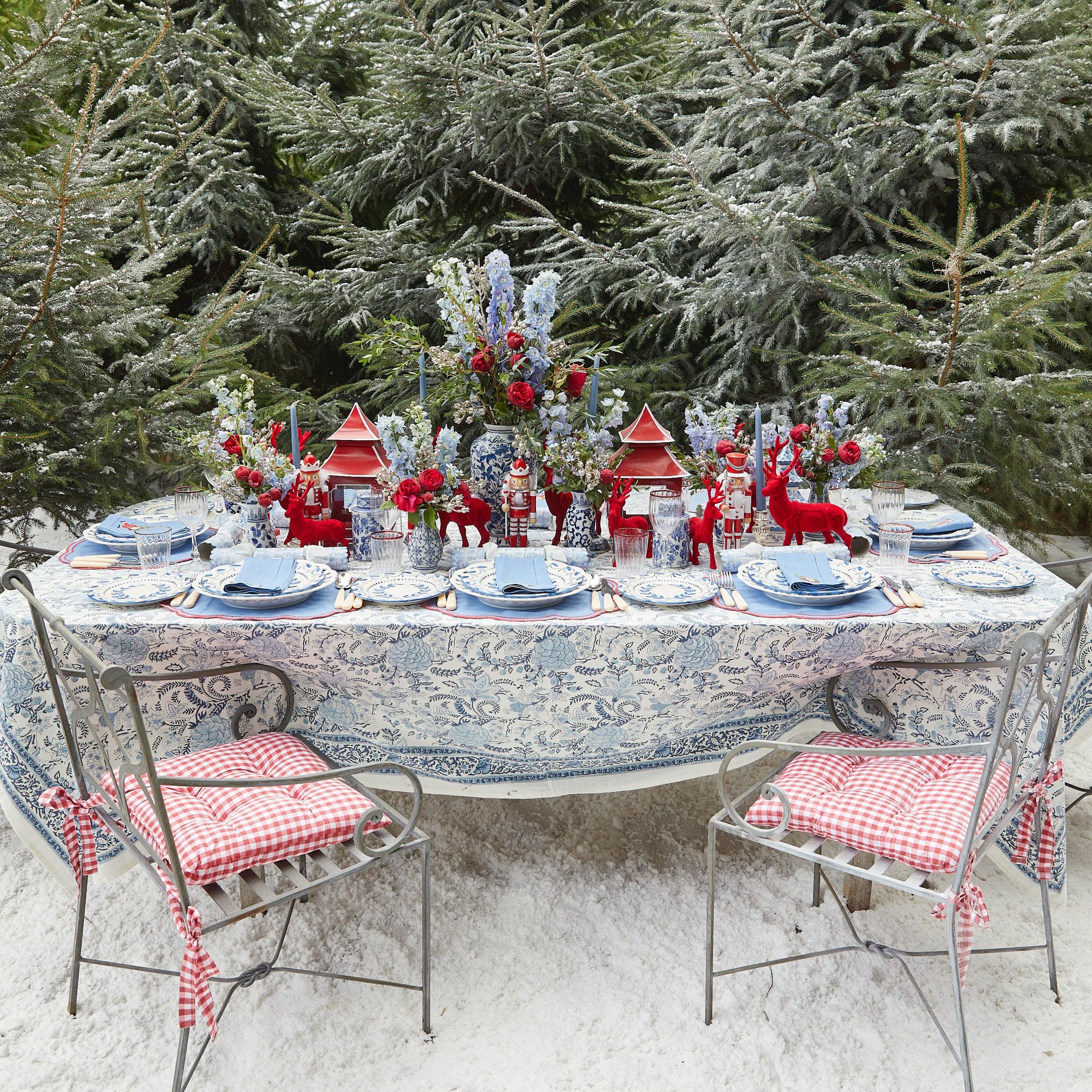 Eloise Blue & Red Placemats & Father Christmas Napkins (Set of 4) - Image 22