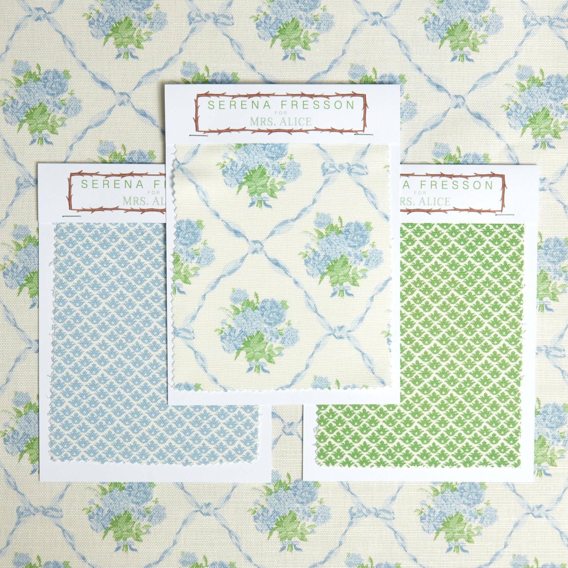Alice's Bouquet Fabric (Blue) - Image 3