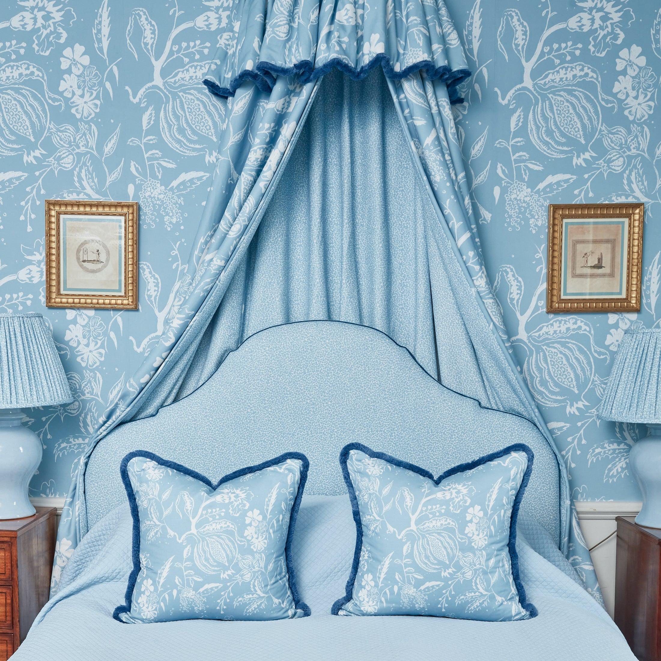 Blue Chelsea Square Fabric - Image 4