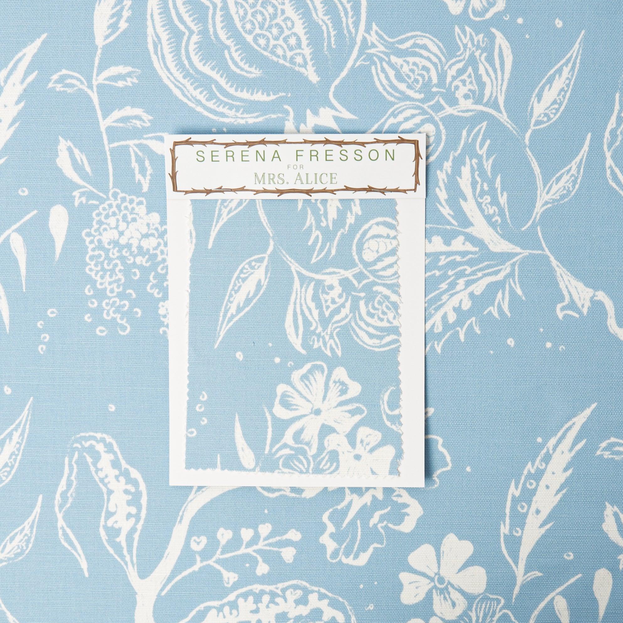Blue Chelsea Square Fabric - Image 7