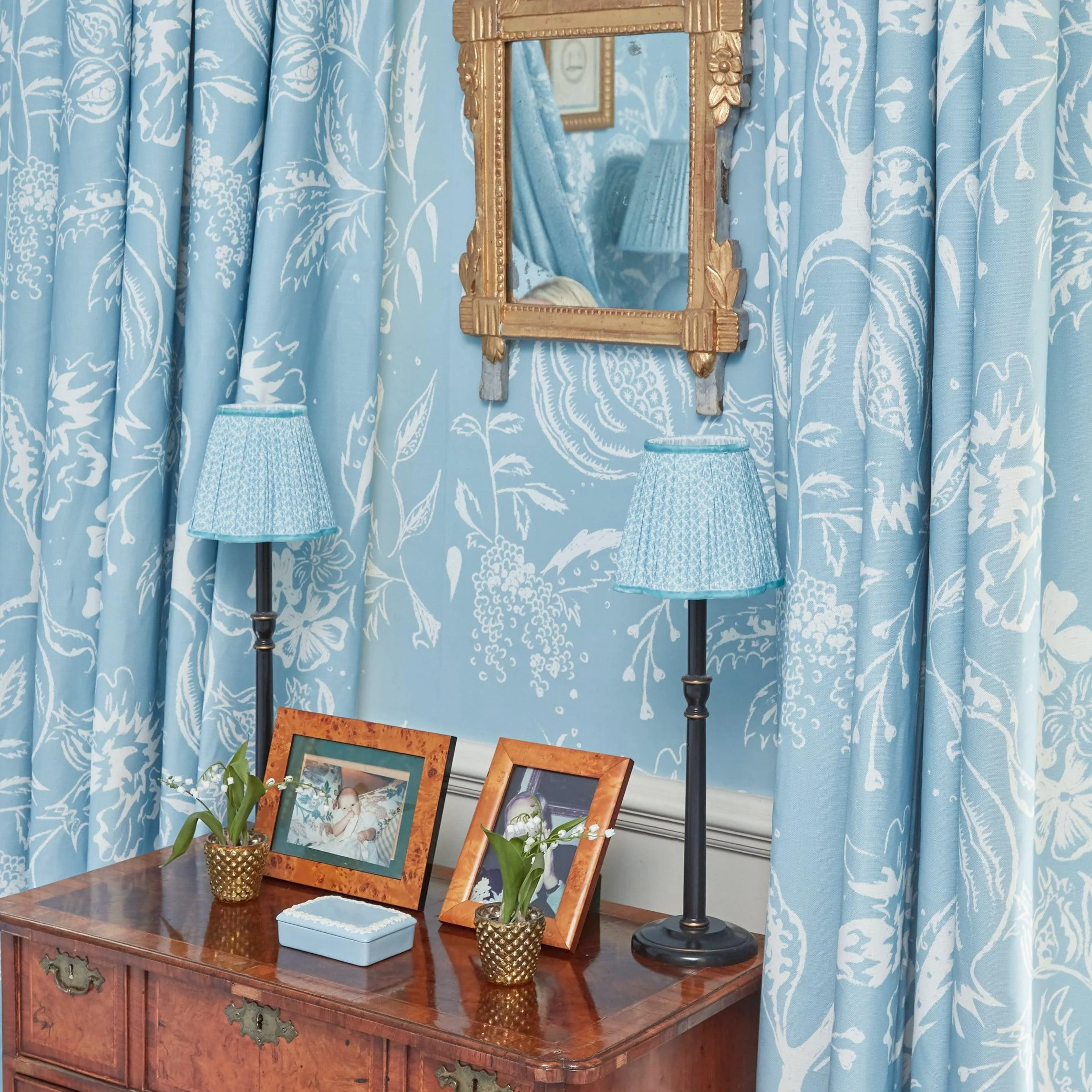 Blue Chelsea Square Fabric - Image 8