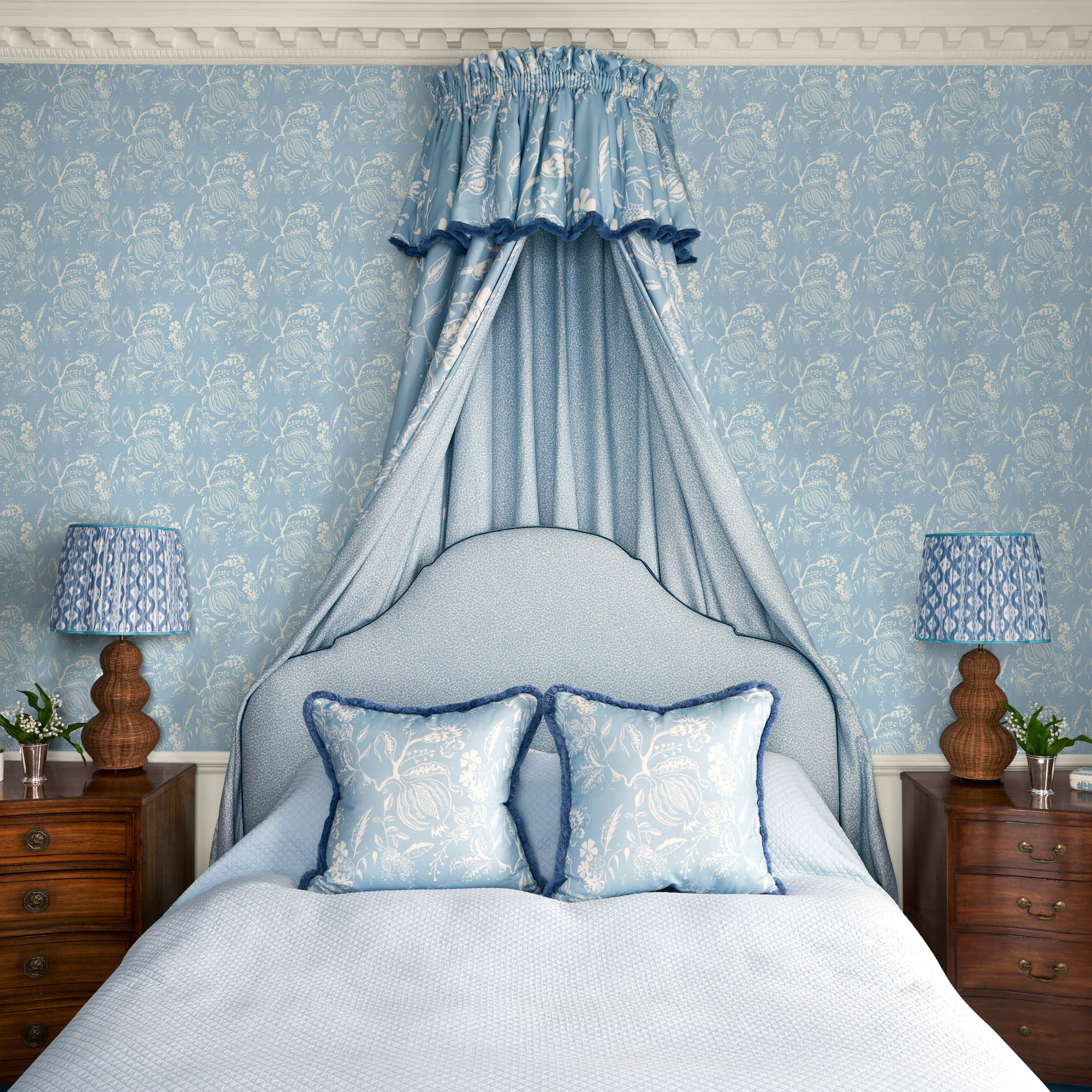 Blue Chelsea Square Wallpaper - Image 3