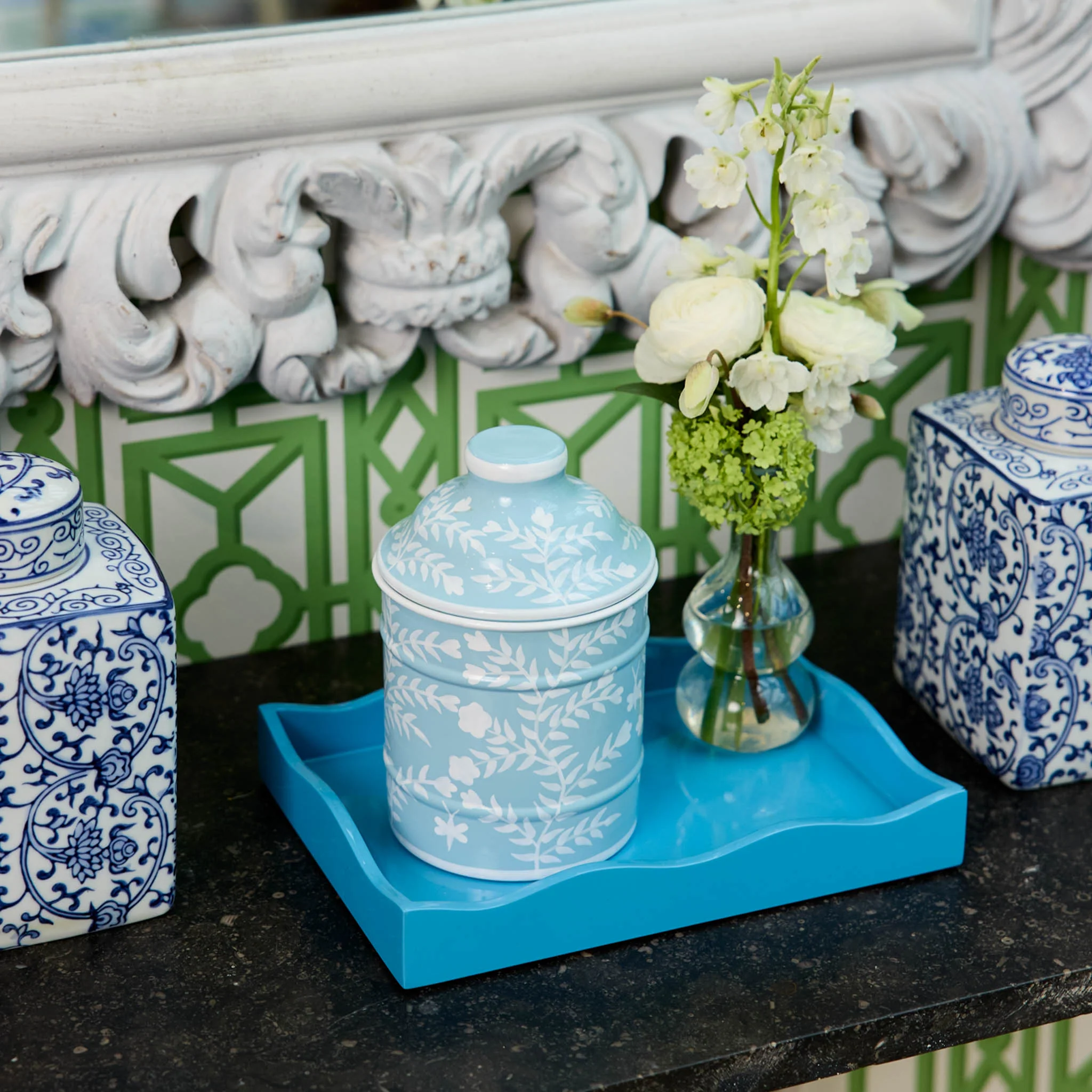 Blue Chinoiserie Canister - Image 2