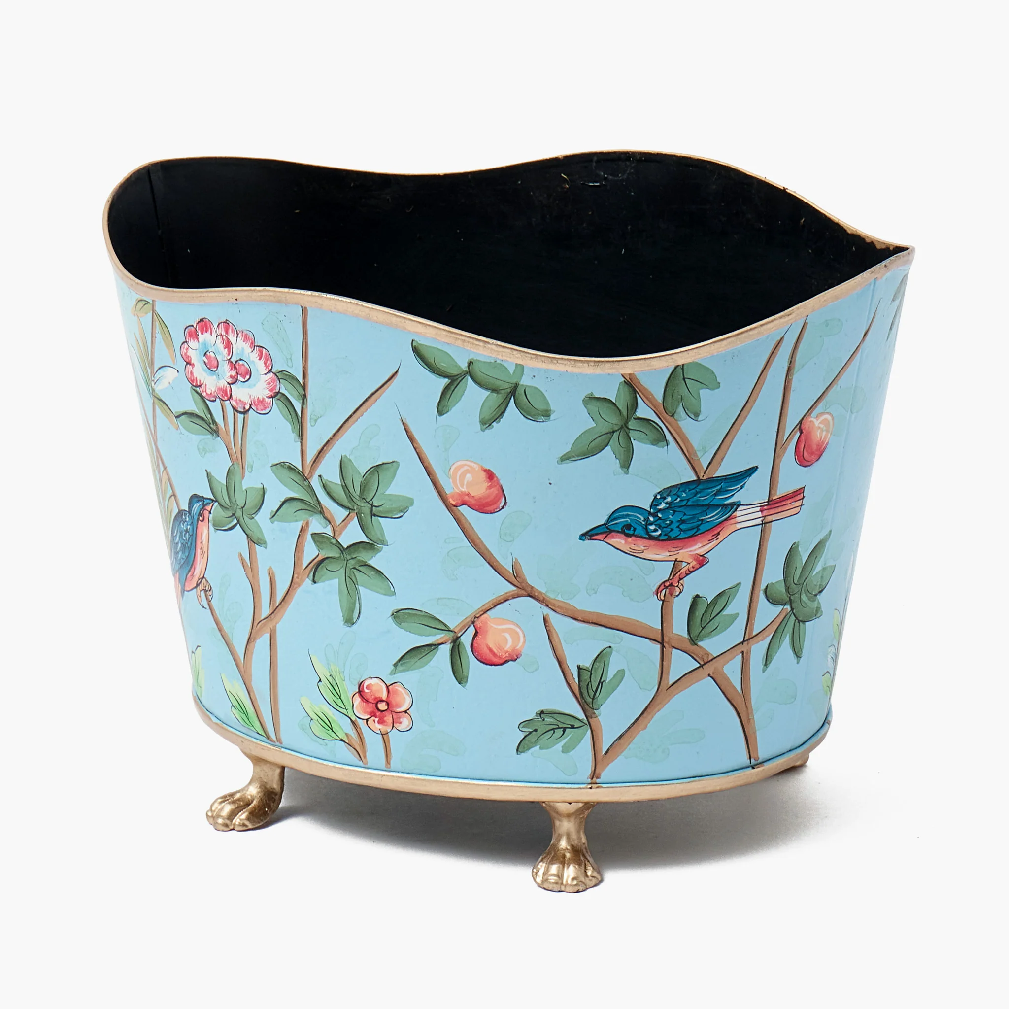 Blue Chinoiserie Tole Planter - Image 4