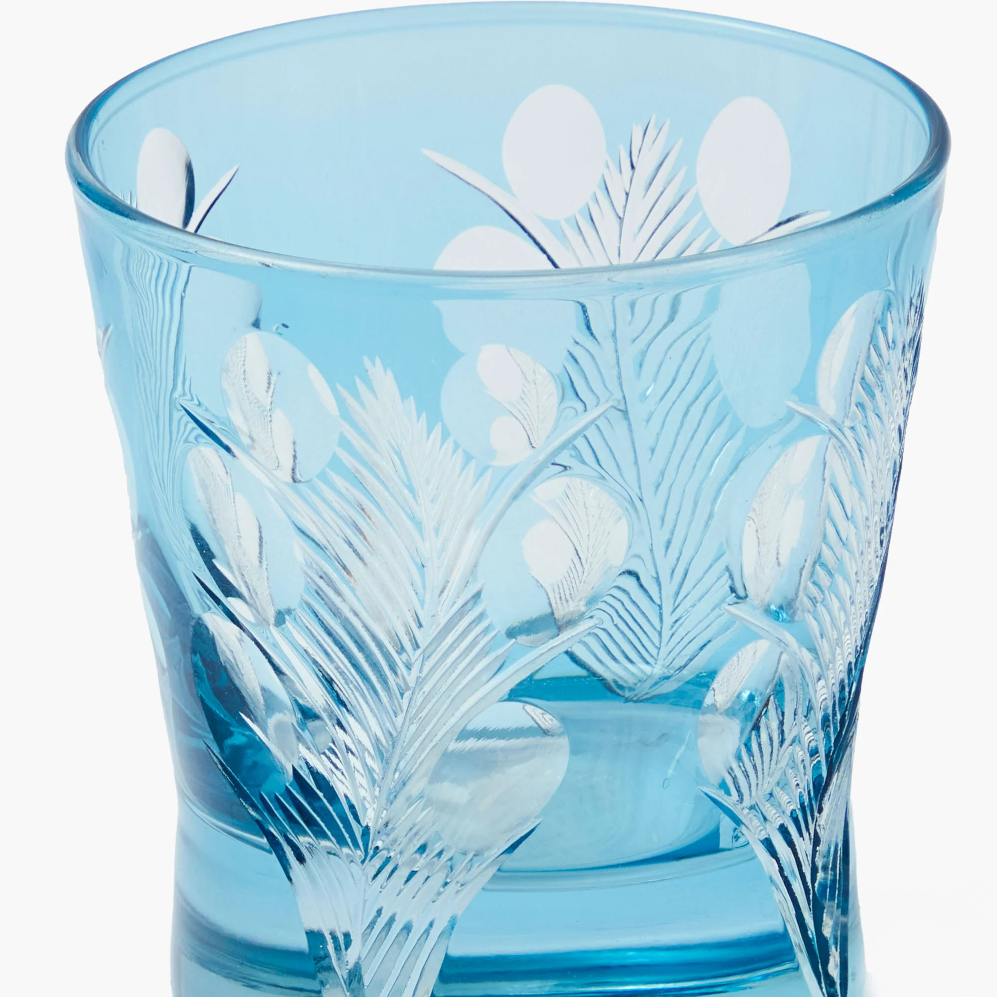 Blue Fern Engraved Water Glasses (Set of 4) - Image 18