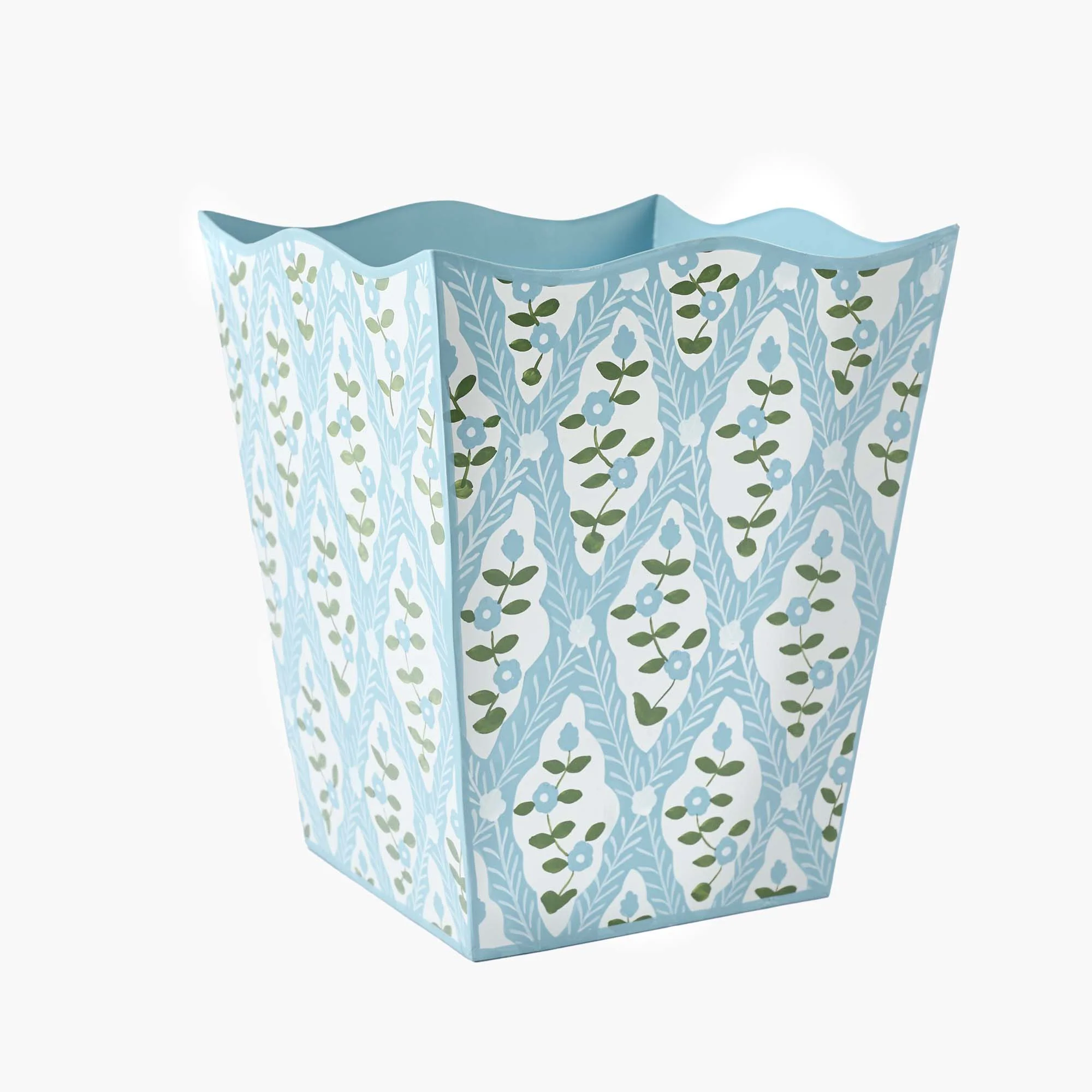 Blue Floral Trellis Bin - Image 7
