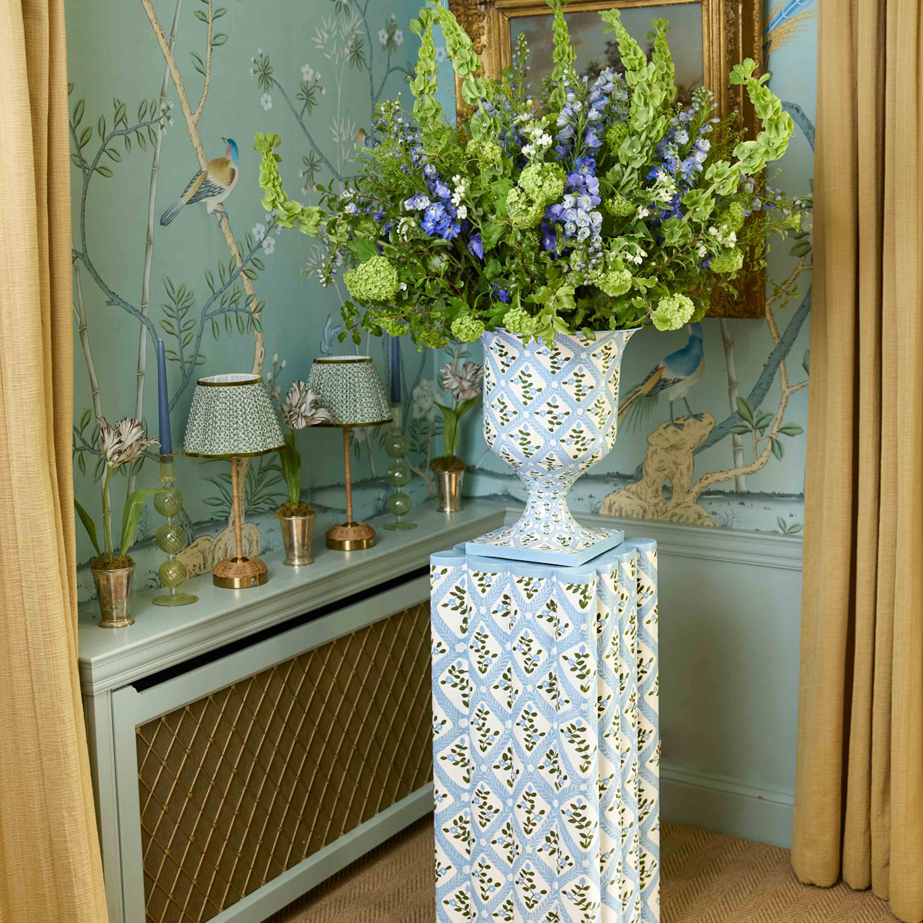 Olive Lotus Lampshade (22cm) - Image 4