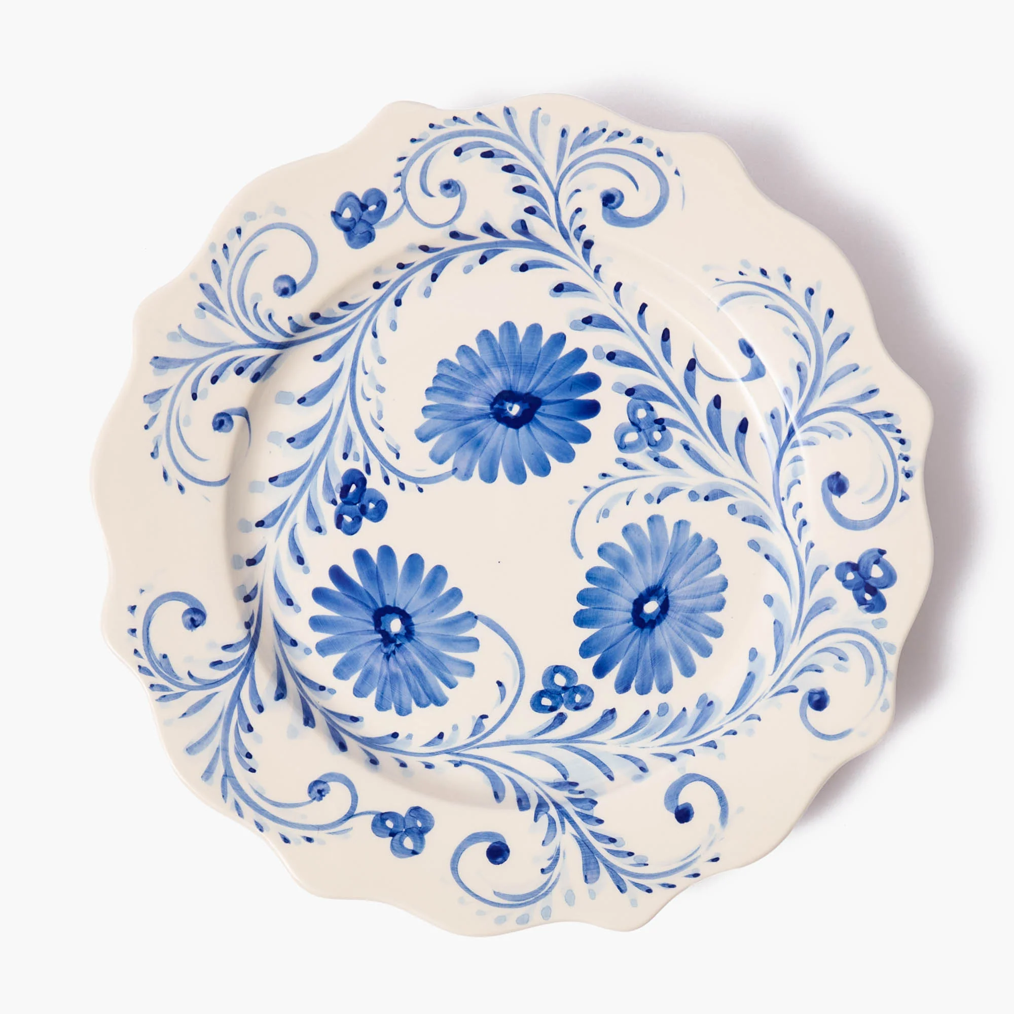 Blue Flowers Dinner Plates (Set of 4) - Image 4