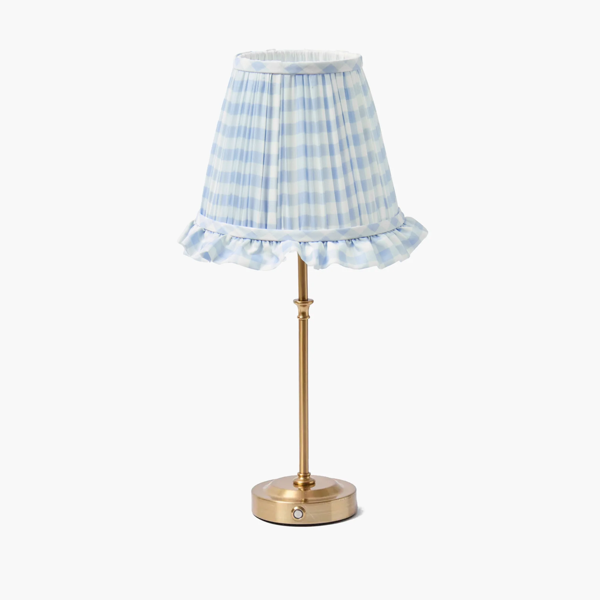 Blue Gingham Ruffle Lampshade (18cm) - Image 6