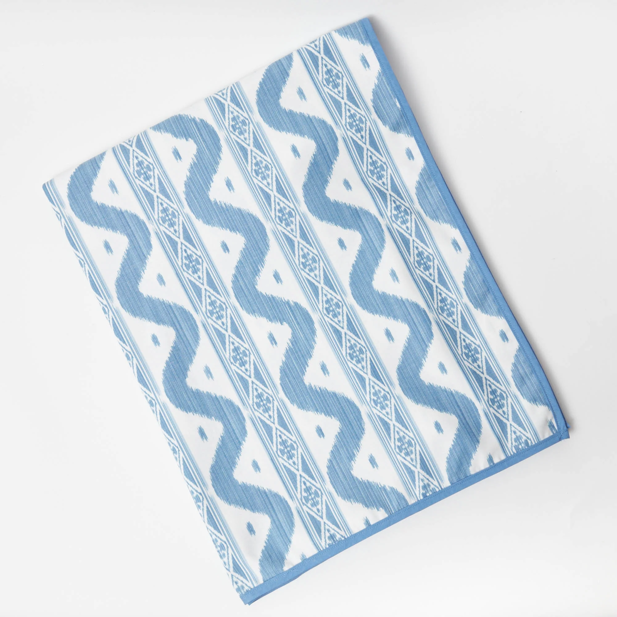 Blue Ikat Tablecloth - Image 9