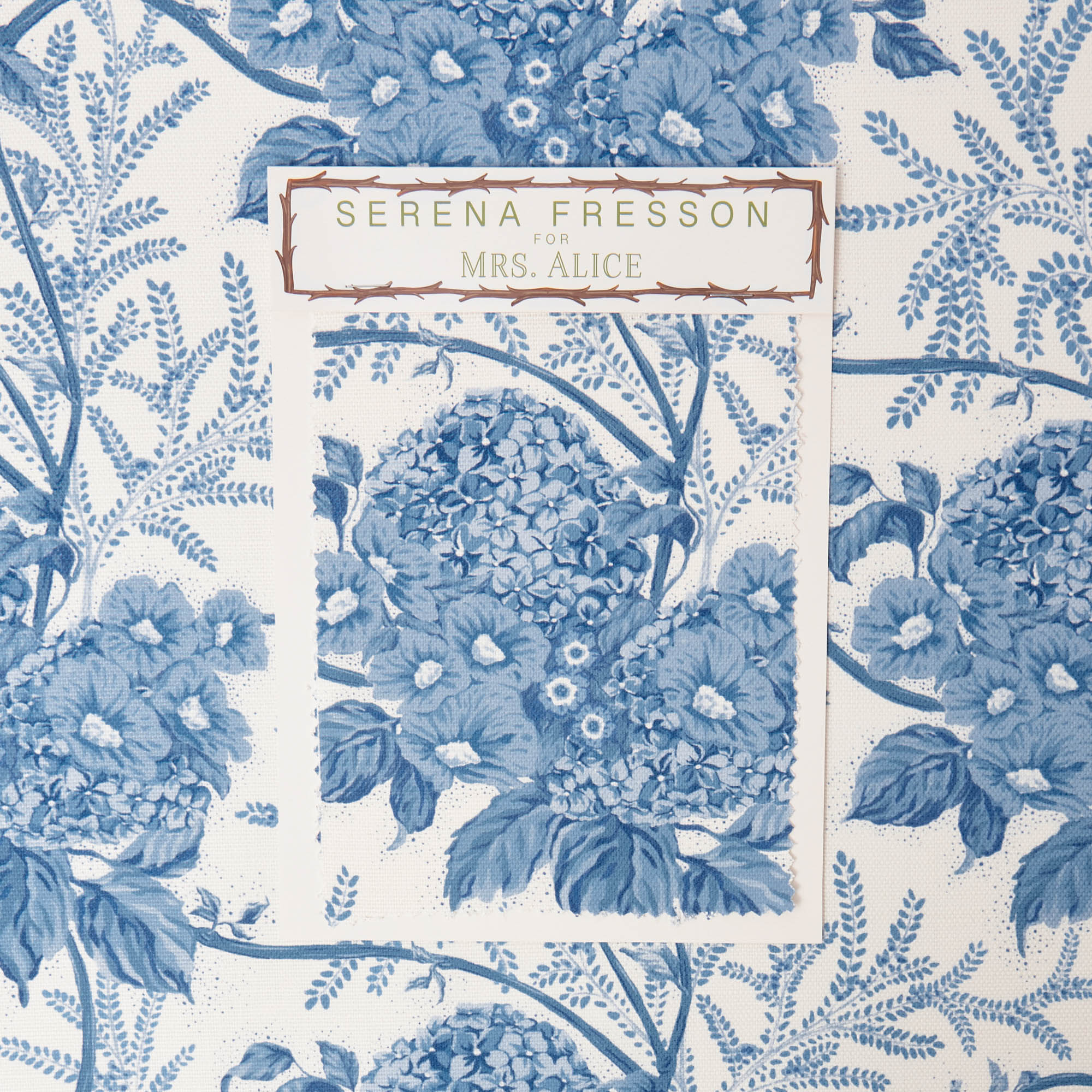 Blue Lady Isabella's Garden Fabric - Image 7