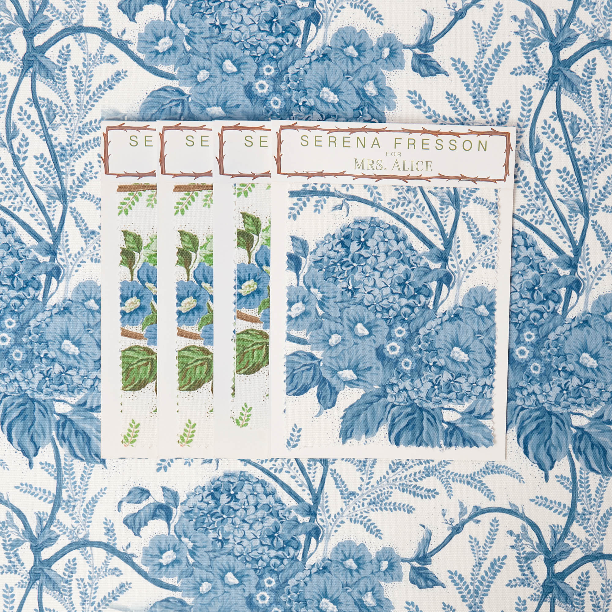 Blue Lady Isabella's Garden Fabric - Image 9