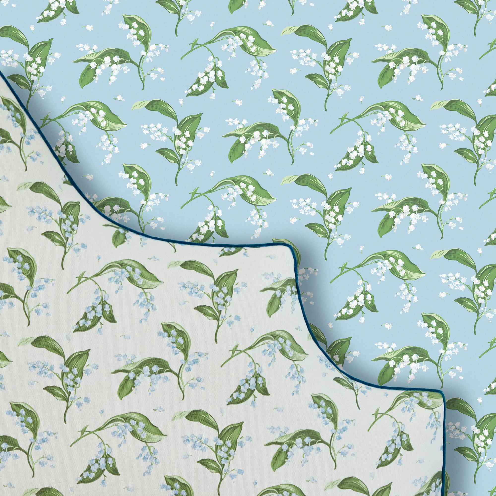 Blue Lily of the Valley Wallpaper - Image 3