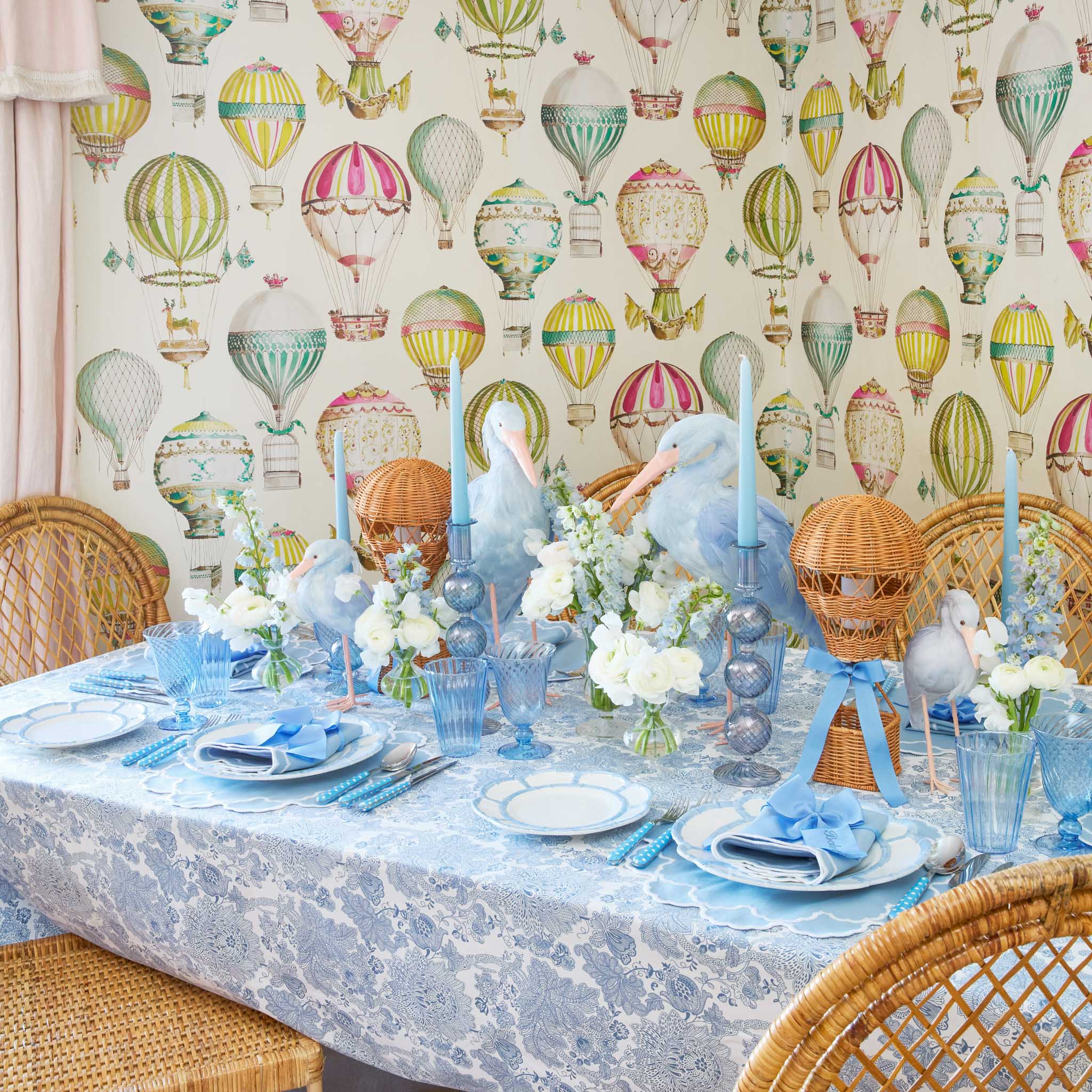 Blue Saskia Stork (Pair) - 25cm - Image 8