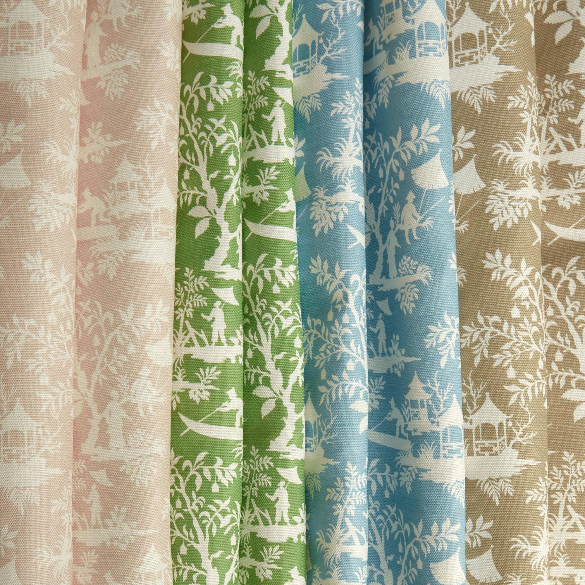 Blue Pagoda Garden Fabric - Image 11