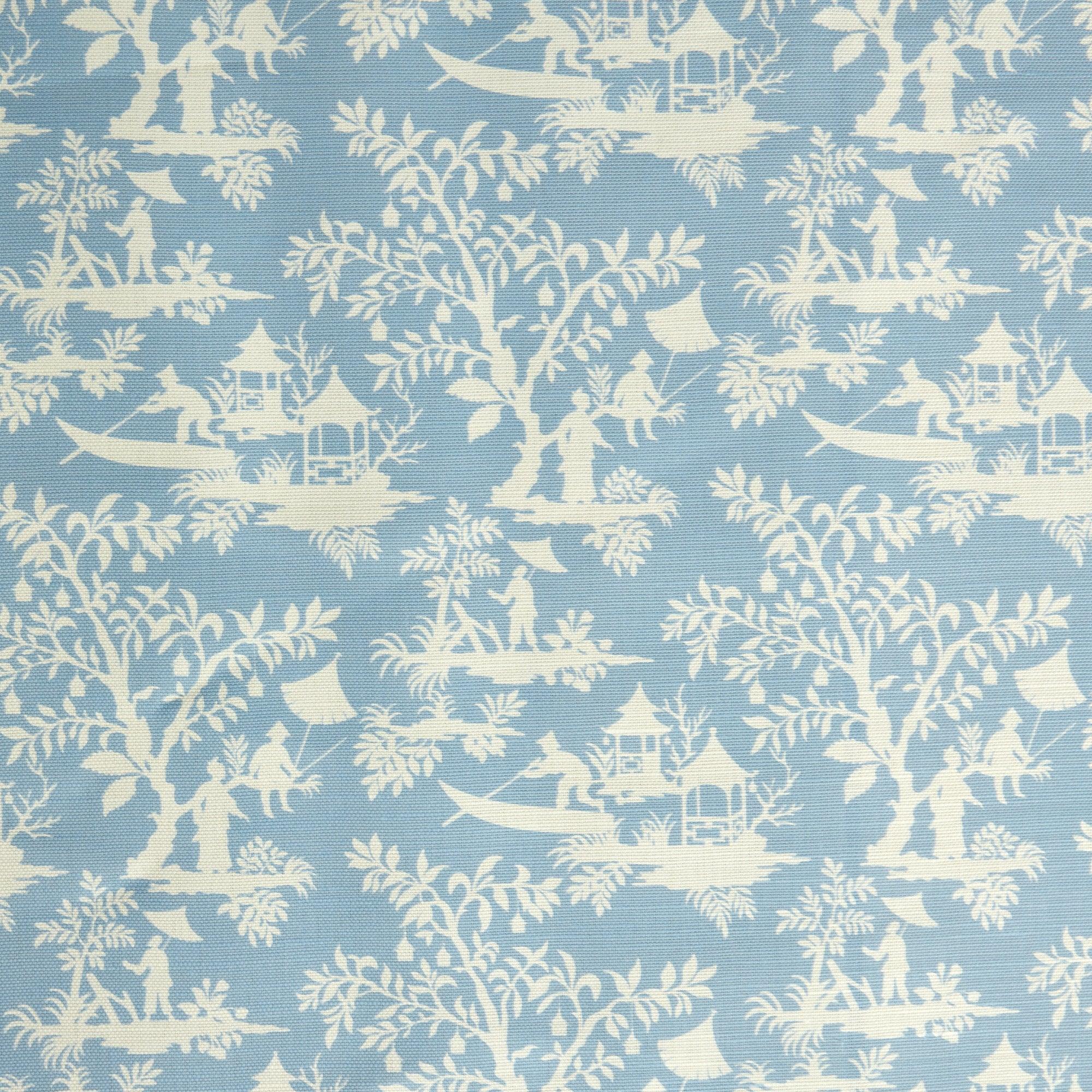 Blue Pagoda Garden Fabric - Image 2