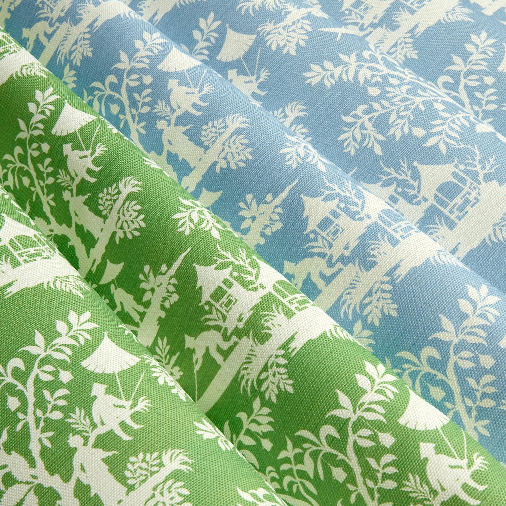 Blue Pagoda Garden Fabric - Image 7