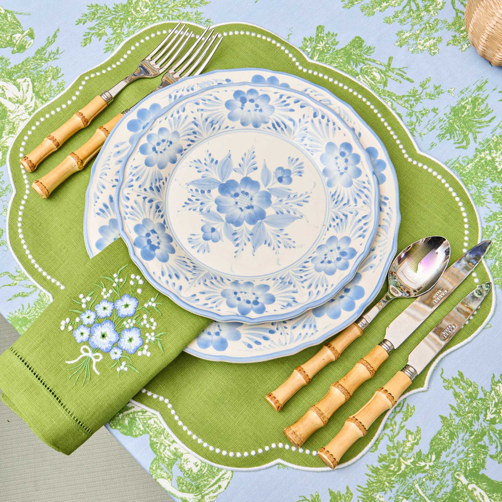 Blue Pandora Starter & Dinner Plates (Set of 8) - Image 8